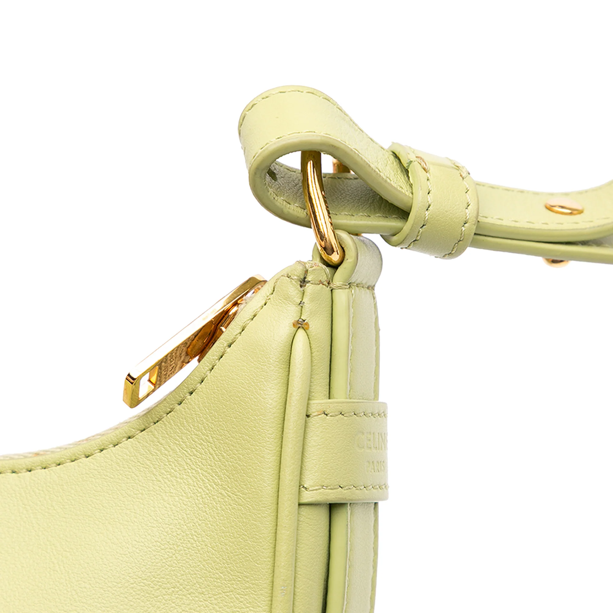 Celine | Pre-Owned Mini Smooth Calfskin Ava Shoulder Bag | Green/Olive Green - Image 9