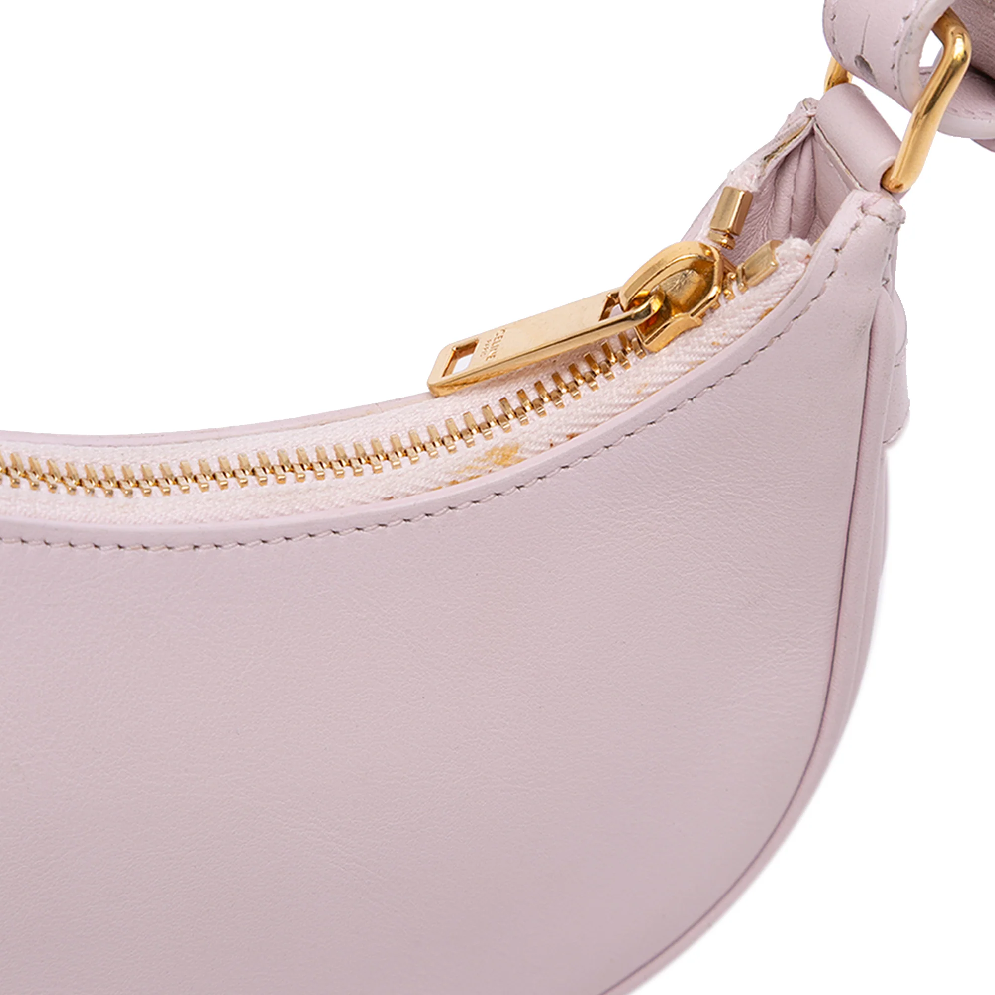 Celine | Pre-Owned Mini Smooth Calfskin Ava Shoulder Bag | Pink/Light Pink - Image 10