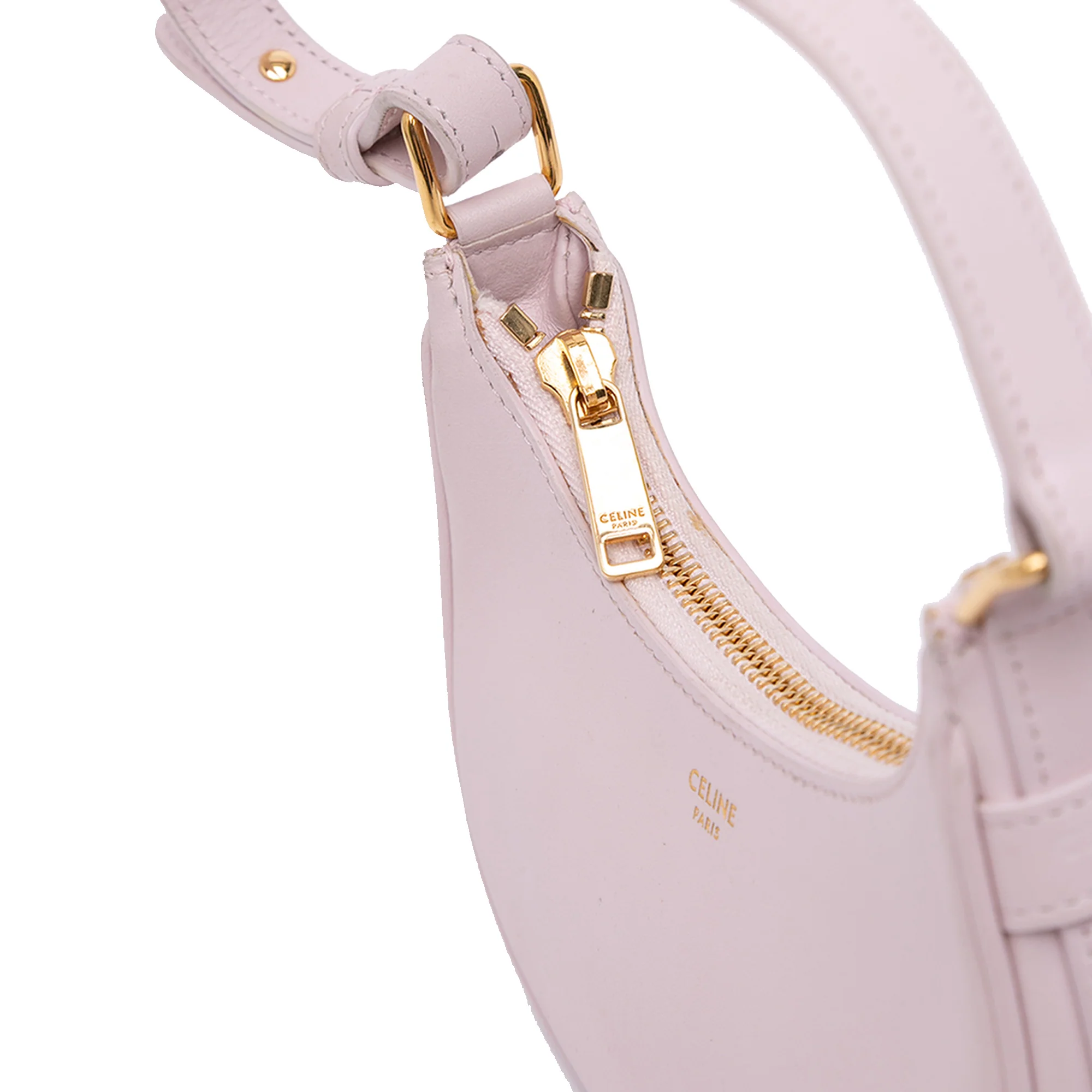 Celine | Pre-Owned Mini Smooth Calfskin Ava Shoulder Bag | Pink/Light Pink - Image 9