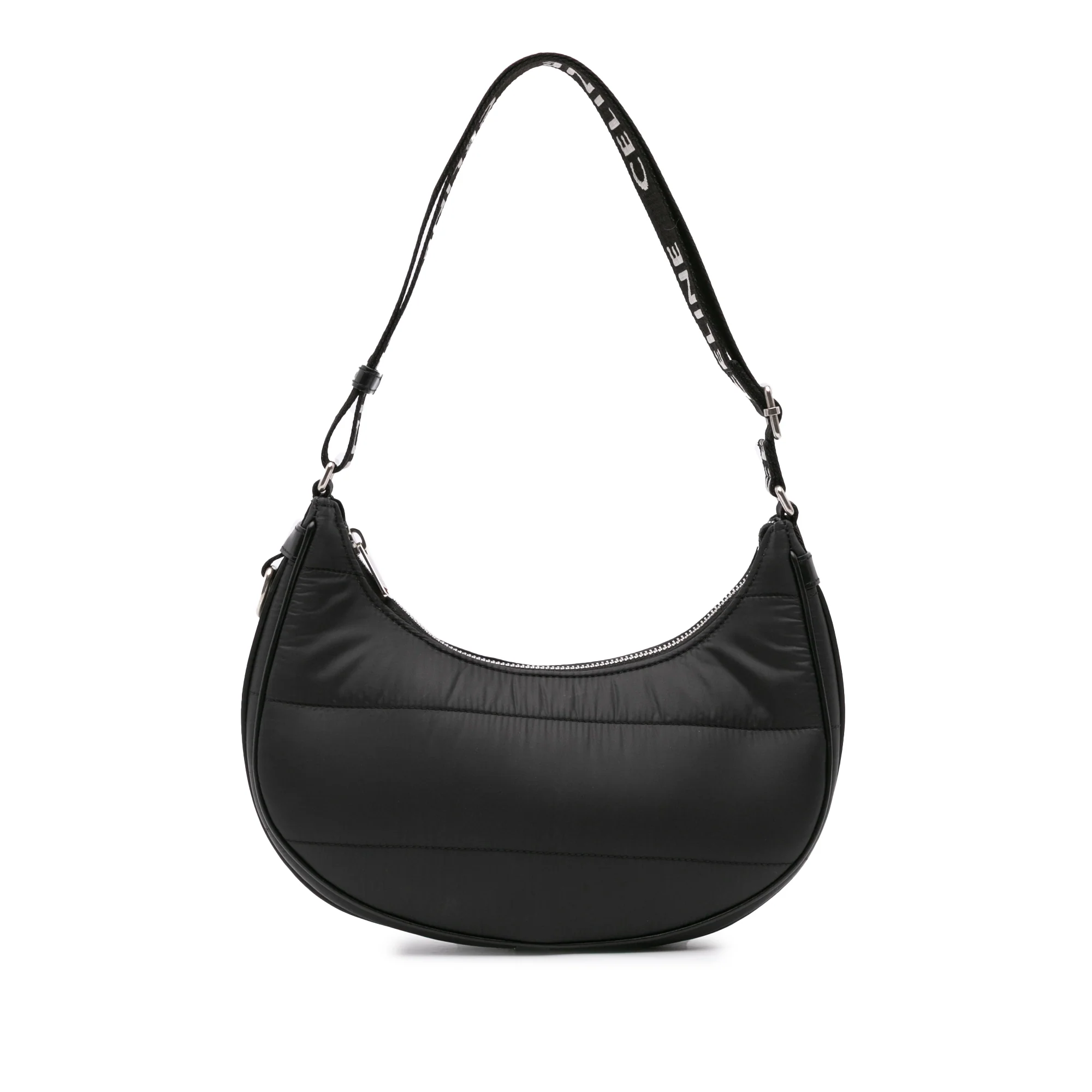 Celine | Pre-Owned Nylon Ava Shoulder Bag | Black