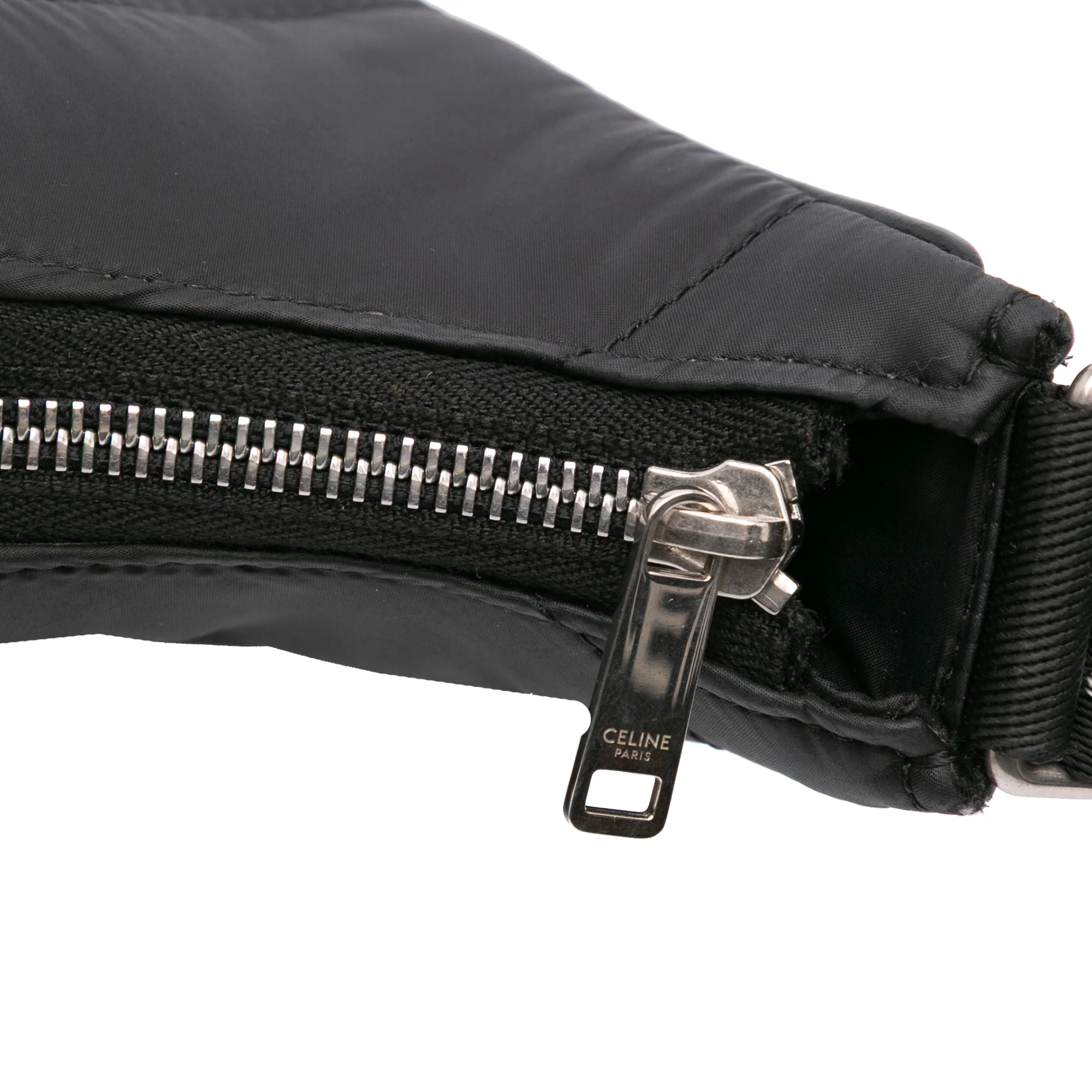 Celine | Pre-Owned Nylon Ava Shoulder Bag | Black - Image 9