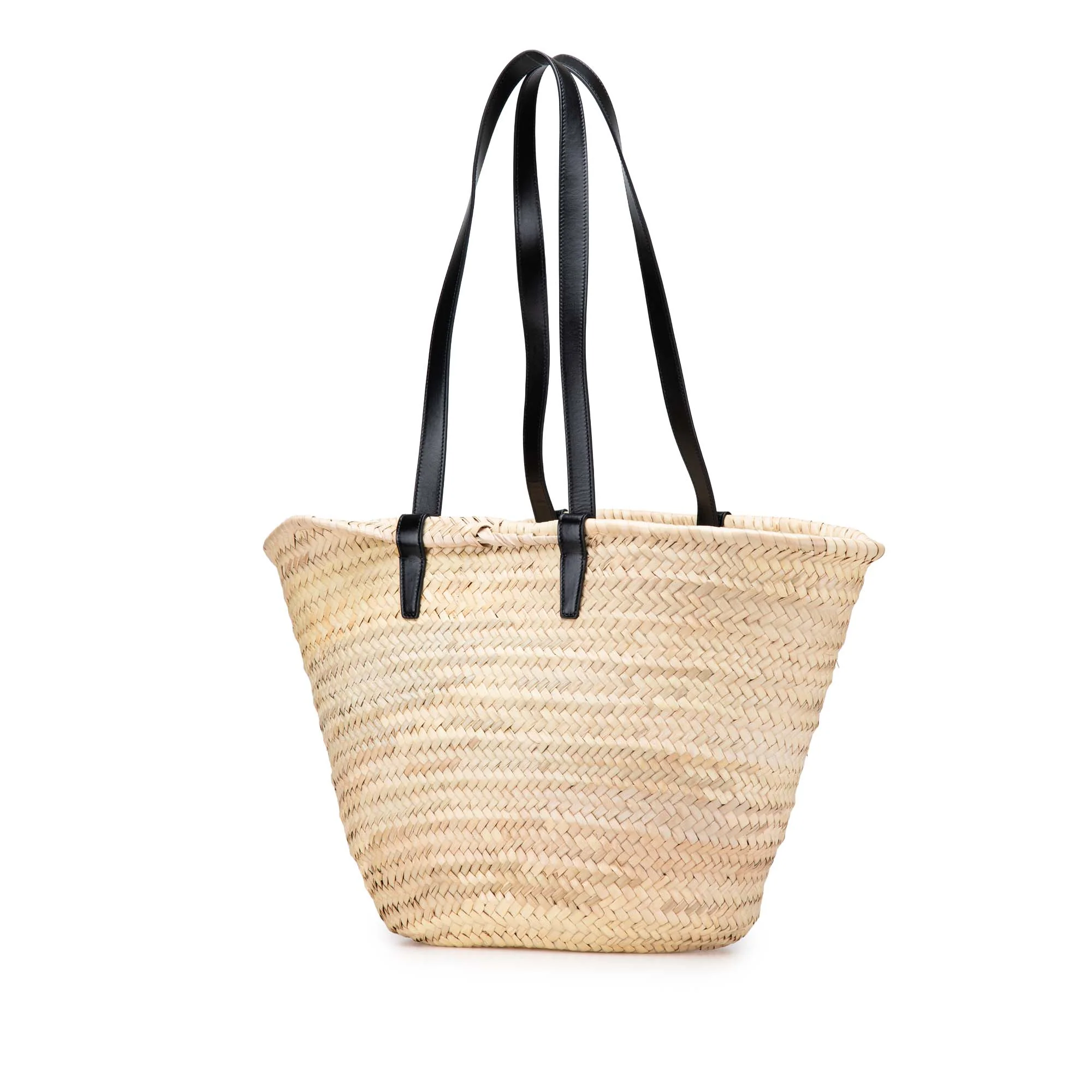 Celine | Pre-Owned Raffia Classic Panier Tote | Beige - Image 5