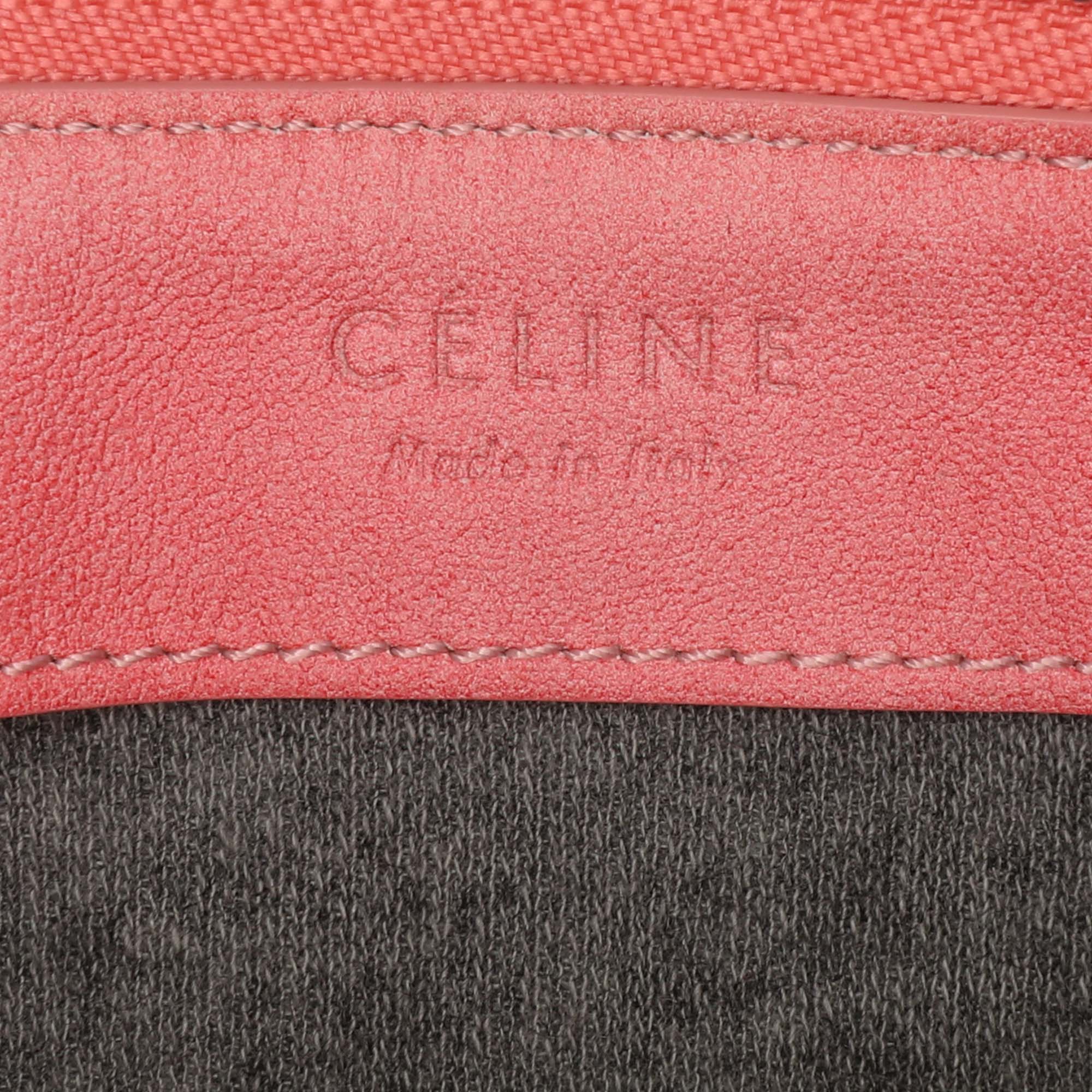 Celine | Pre-Owned Small Lambskin Trio Crossbody | Pink/Blush - Image 12