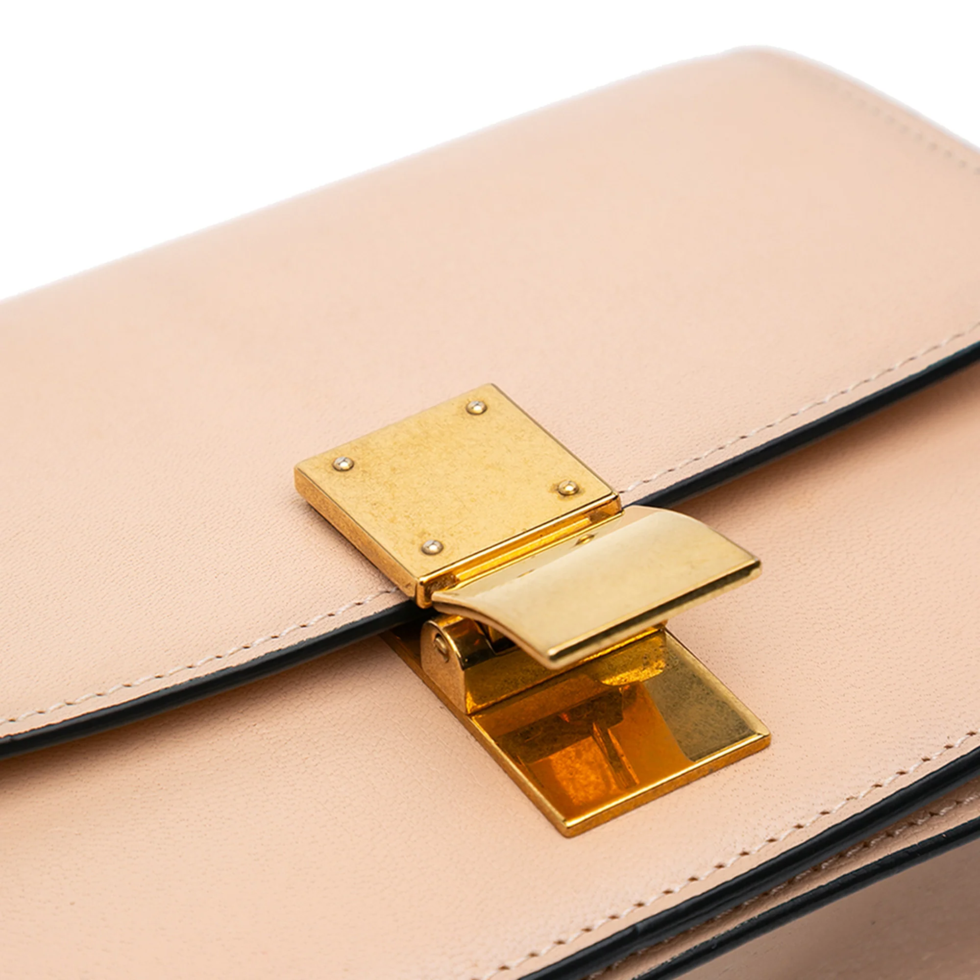 Celine | Pre-Owned Small Liege Calfskin Classic Box | Pink/Light Pink - Image 6