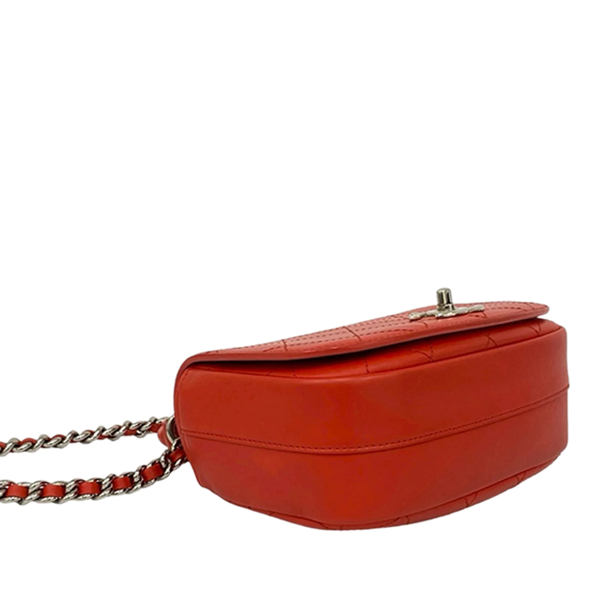 Chanel | Pre-Owned Calfskin Ring My Bag Satchel | Red - Image 3