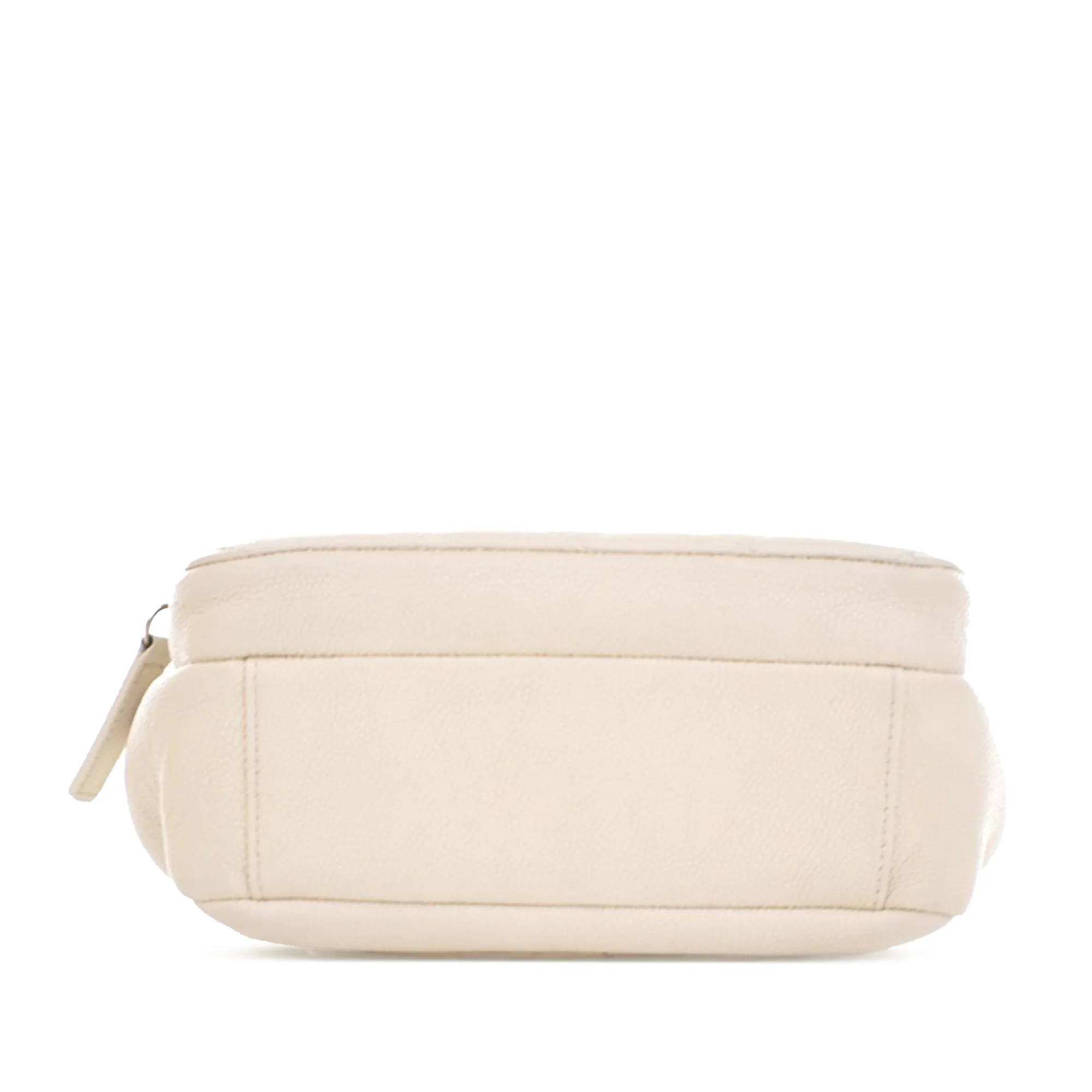 Chanel | Pre-Owned Caviar Business Affinity Messenger Flap | White/Ivory - Image 4