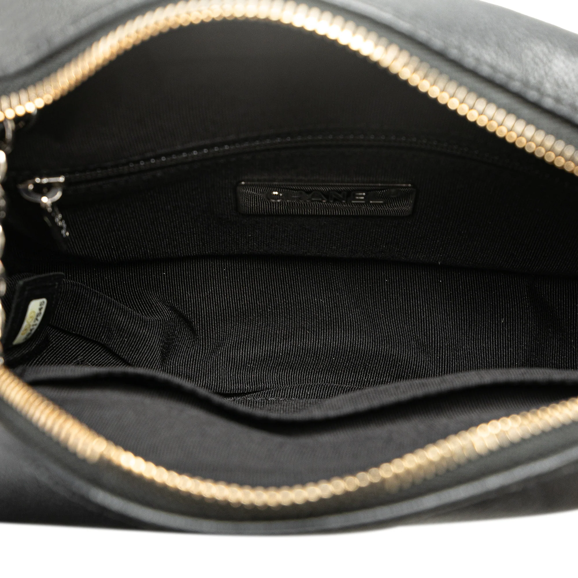 Chanel | Pre-Owned CC Quilted Lambskin Chain Camera Bag | Black - Image 4