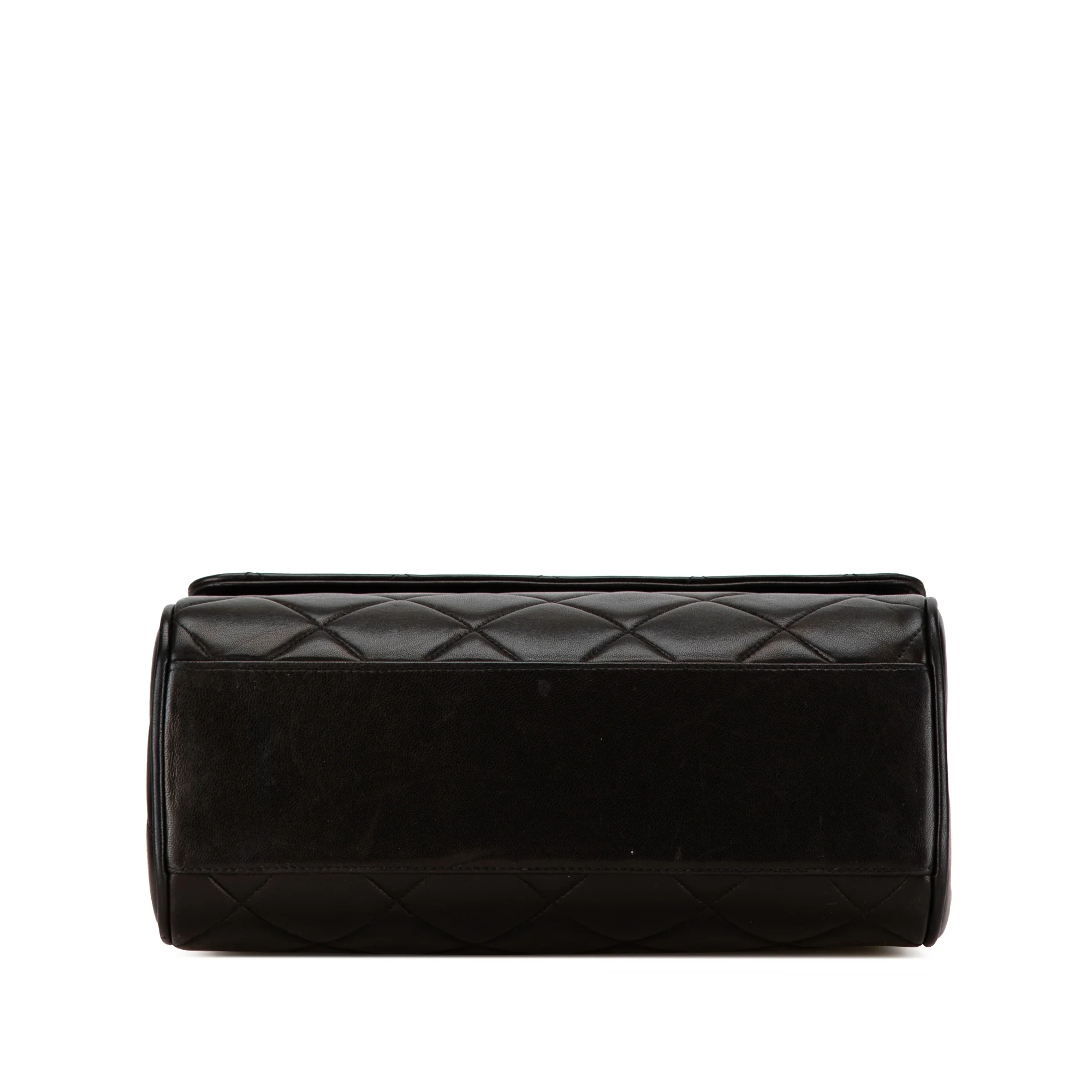 Chanel | Pre-Owned CC Quilted Lambskin Flap | Black - Image 7