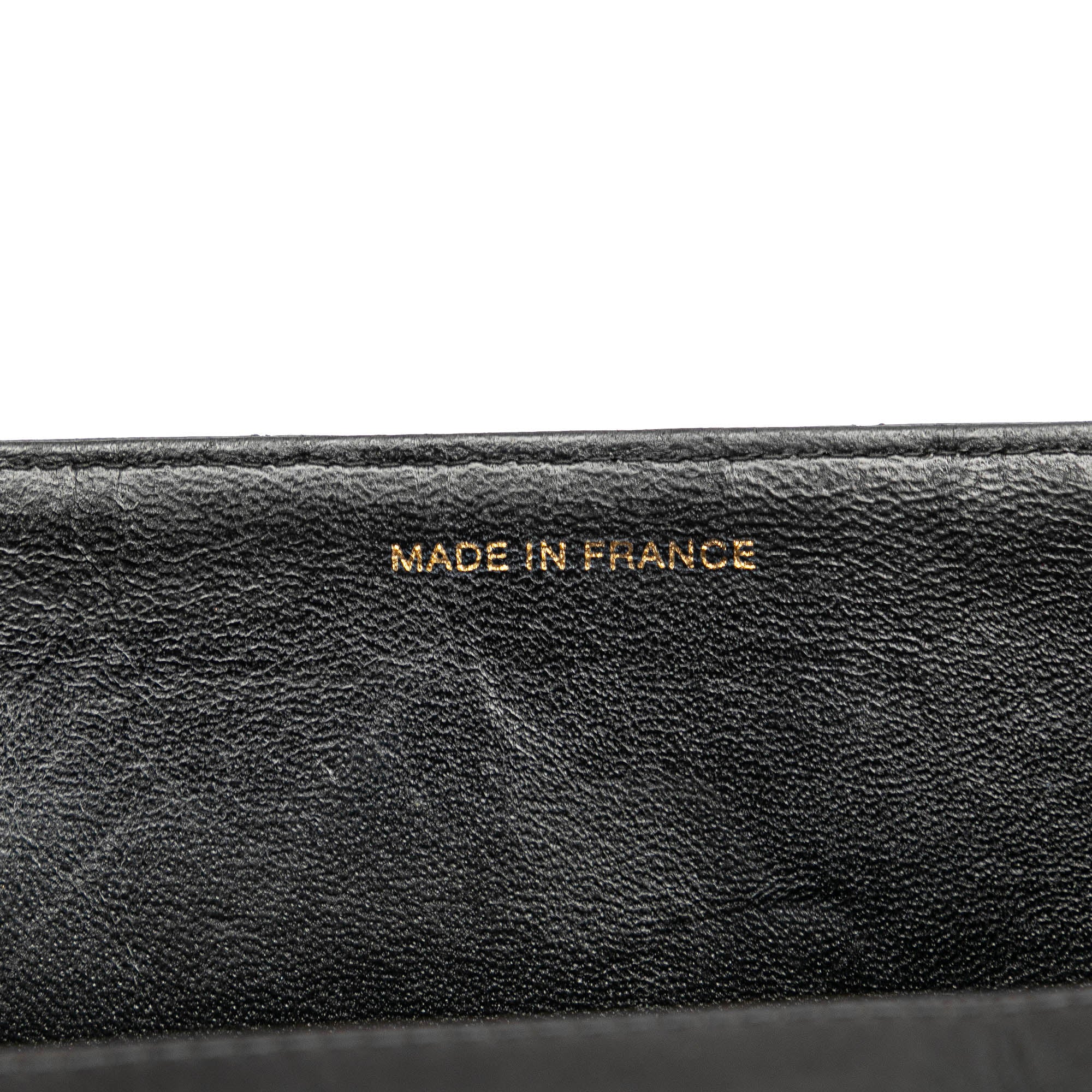 Chanel | Pre-Owned CC Quilted Lambskin Flap Briefcase | Black - Image 14