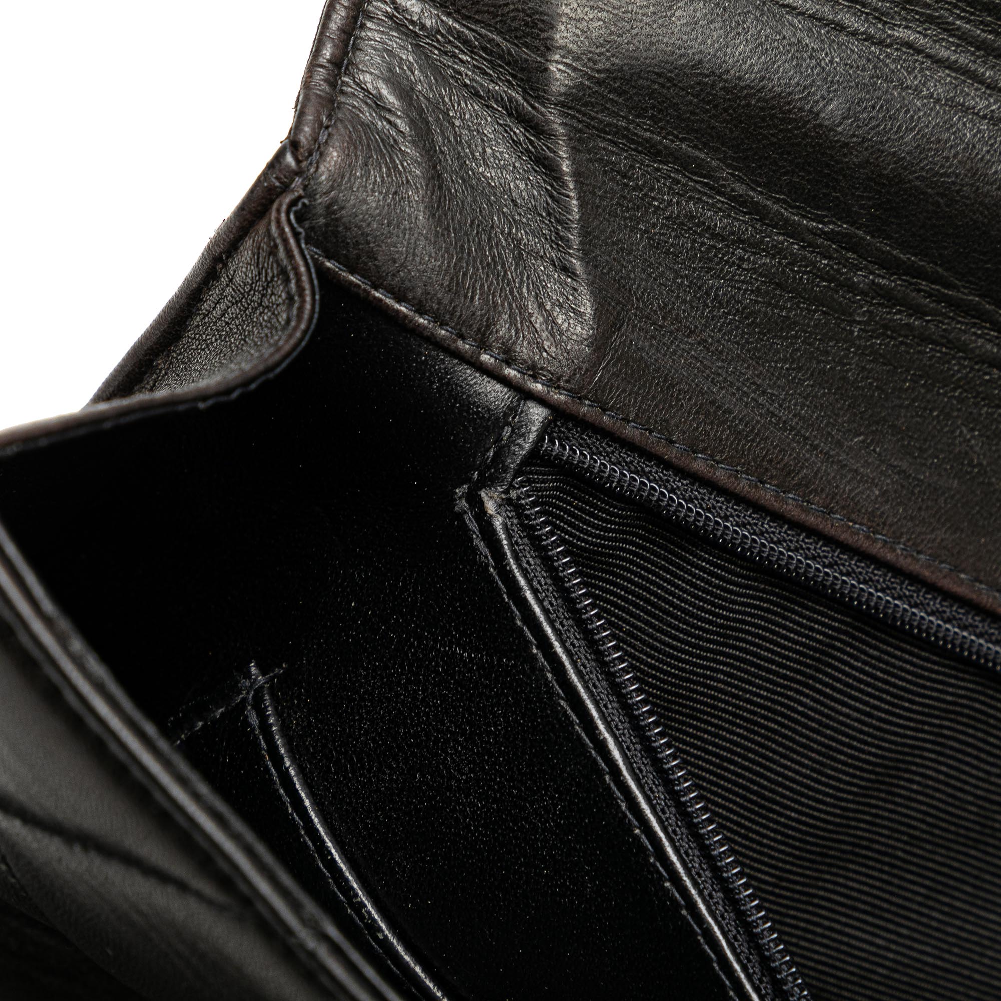 Chanel | Pre-Owned CC Quilted Lambskin Flap Briefcase | Black - Image 2