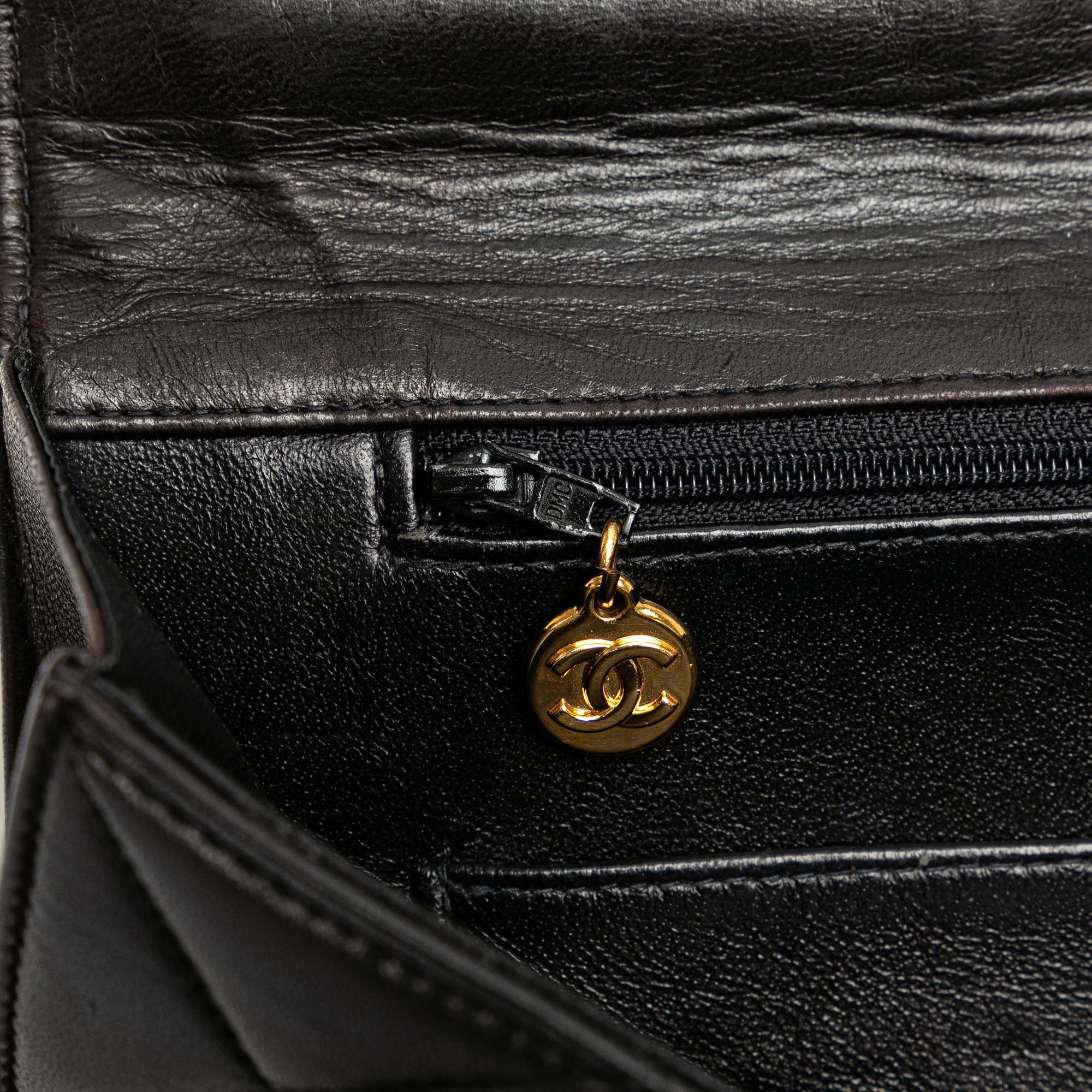 Chanel | Pre-Owned CC Quilted Lambskin Flap Briefcase | Black - Image 3