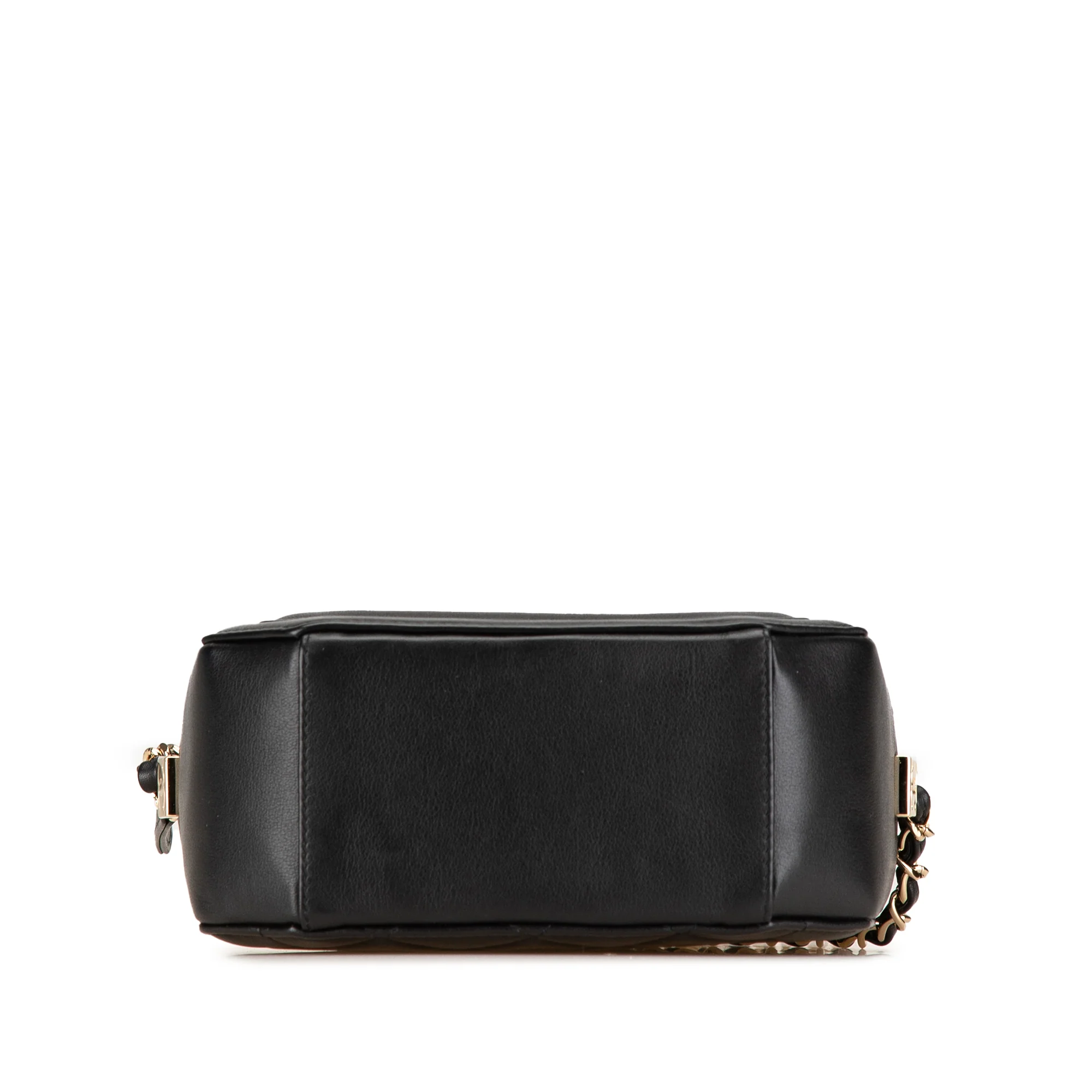 Chanel | Pre-Owned CC Quilted Lambskin Octagon Camera Case | Black - Image 3