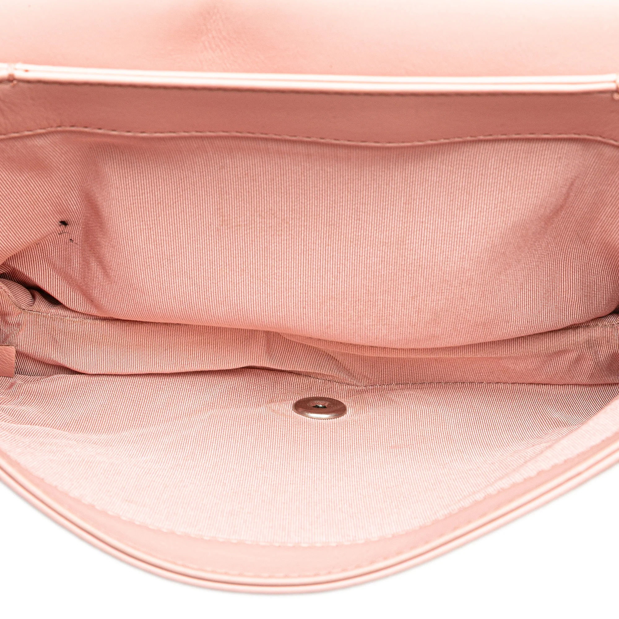 Chanel | Pre-Owned Chevron Calfskin Studded Full Flap | Pink/Light Pink - Image 11