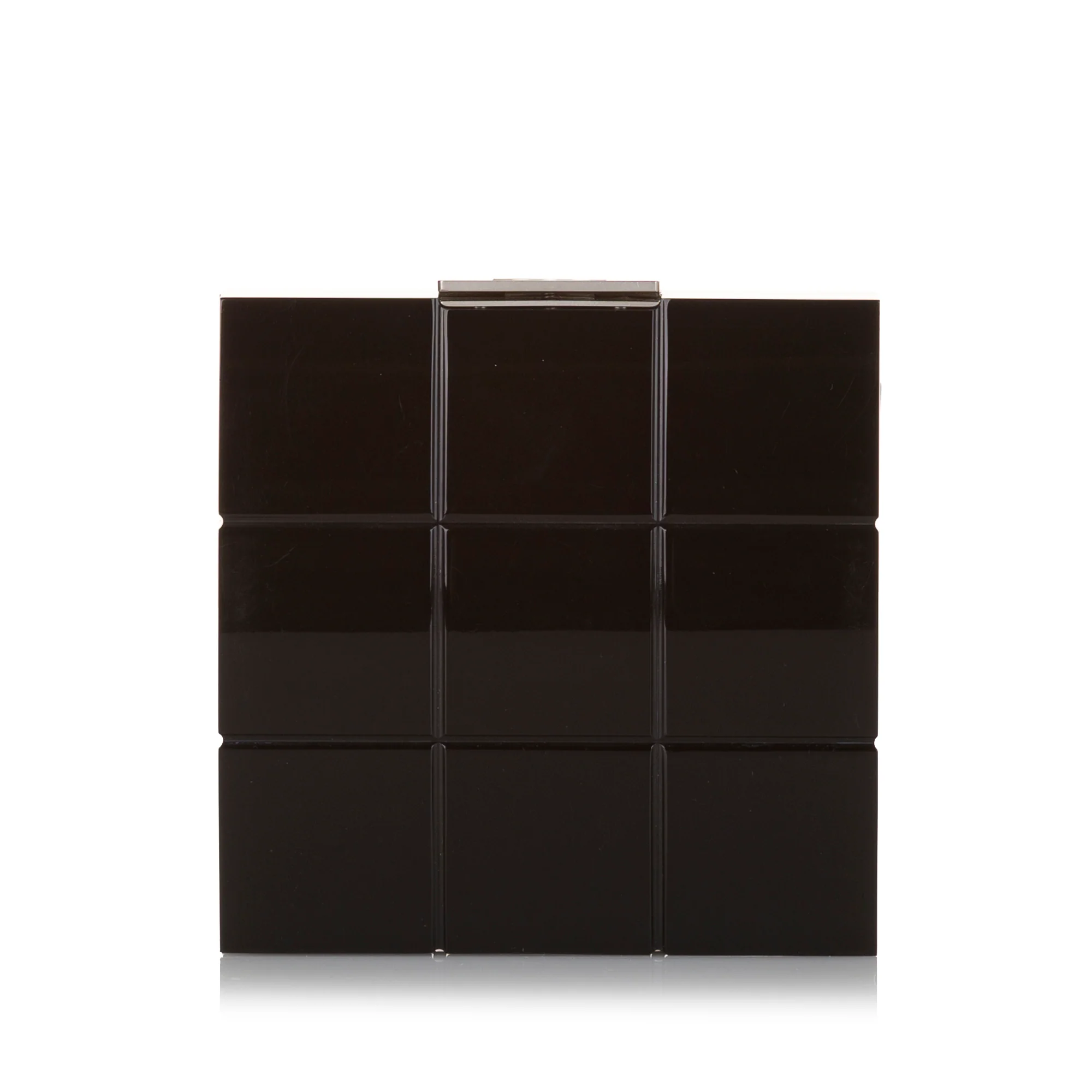 Chanel | Pre-Owned Choco Bar Lucite Perspex Clutch | Black - Image 3