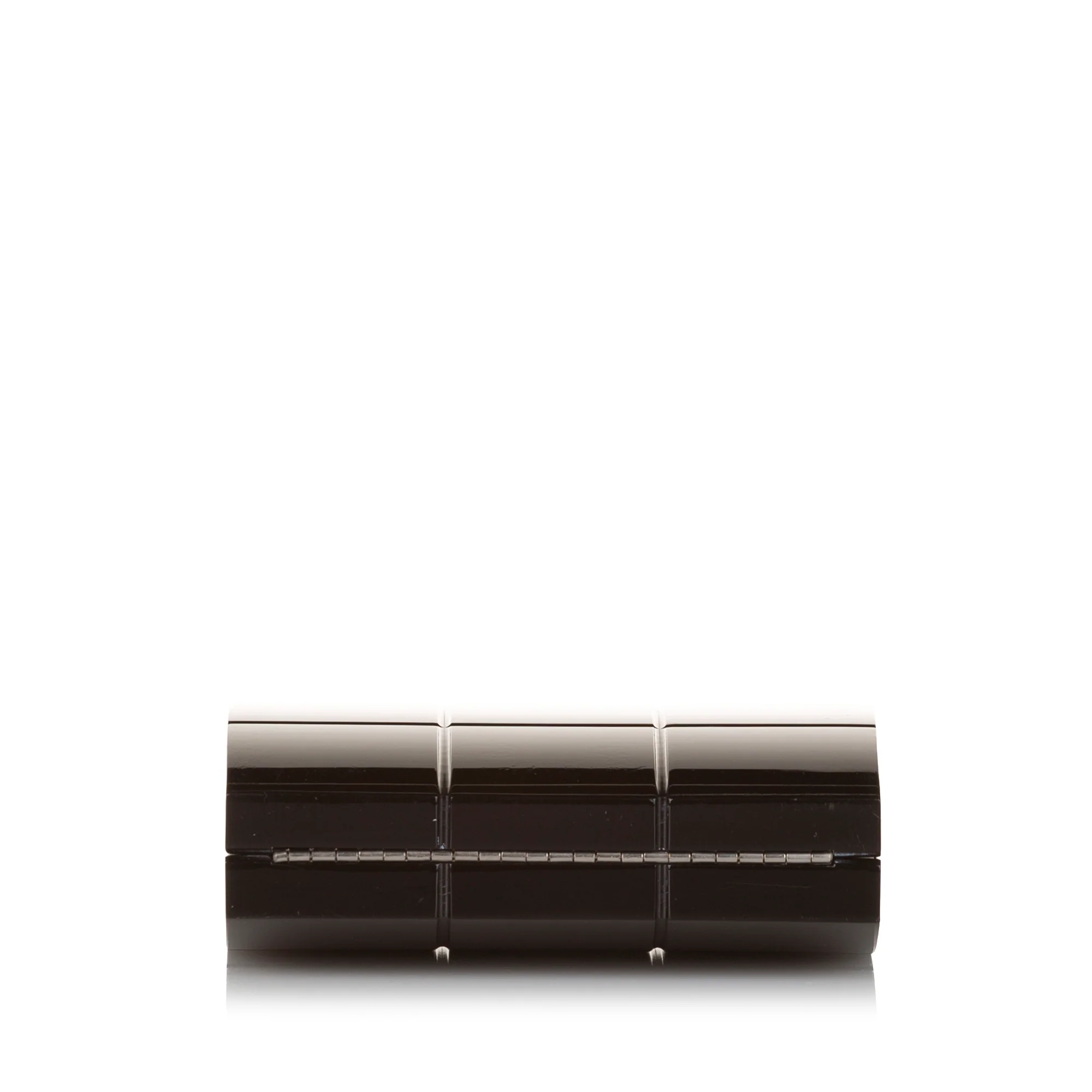 Chanel | Pre-Owned Choco Bar Lucite Perspex Clutch | Black - Image 4
