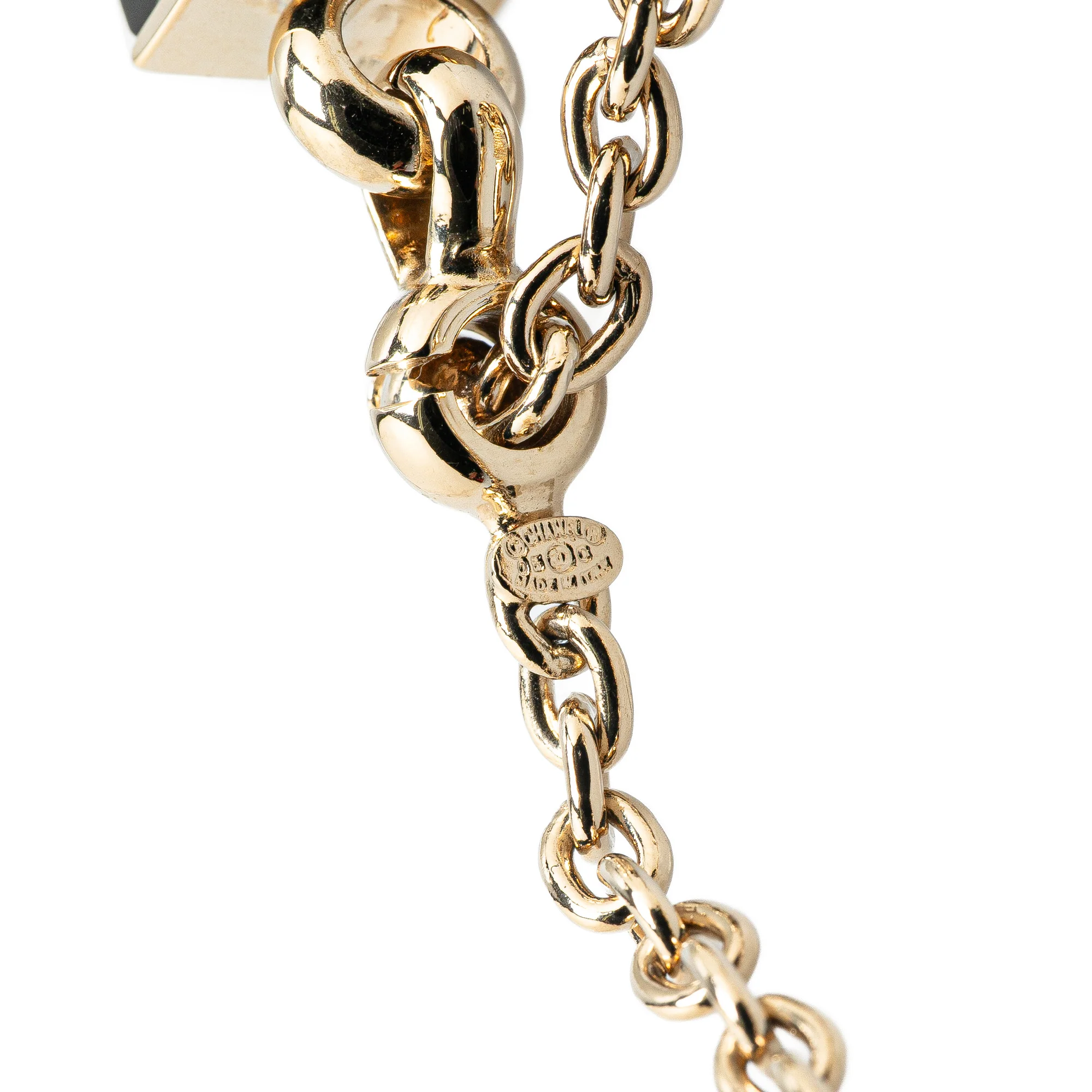Chanel | Pre-Owned Enamel Eiffel Tower Bag Charm | Black - Image 4