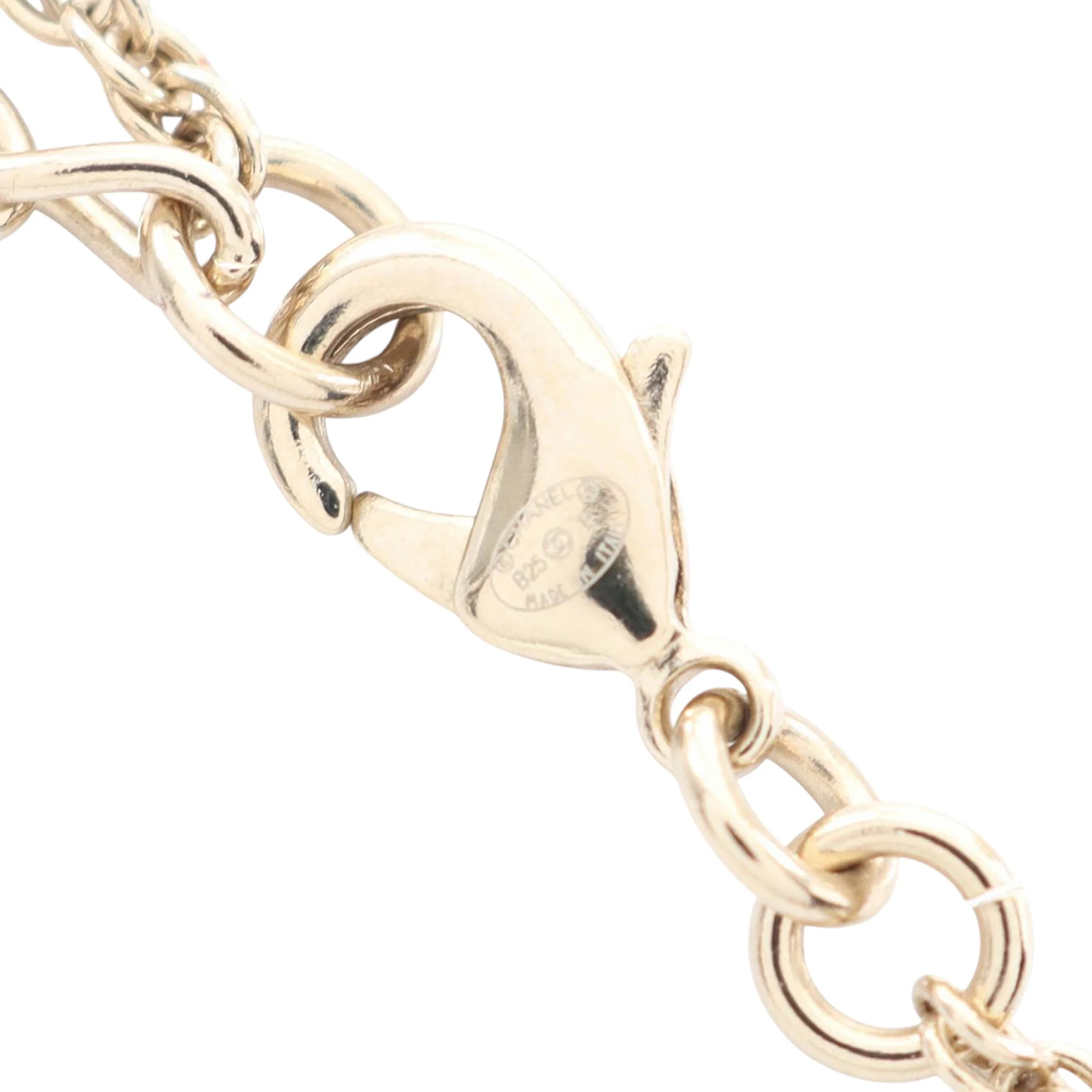 Chanel | Pre-Owned Gold Plated CC Rhinestone Coco Star Pendant Necklace | Gold - Image 5