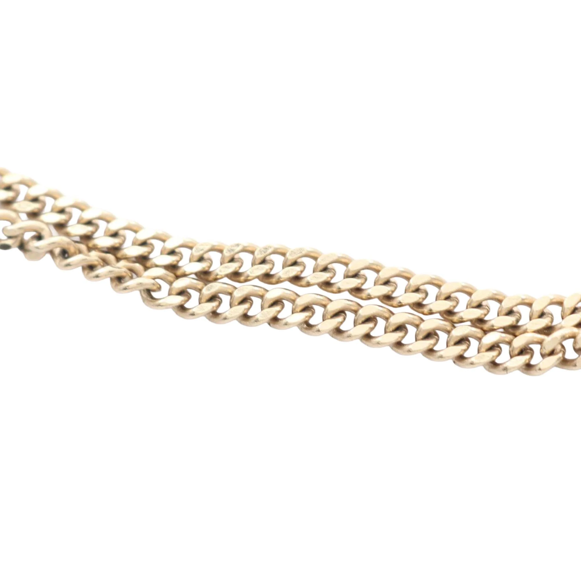 Chanel | Pre-Owned Gold Plated Faux Pearl CC Pendant Necklace | Gold - Image 6
