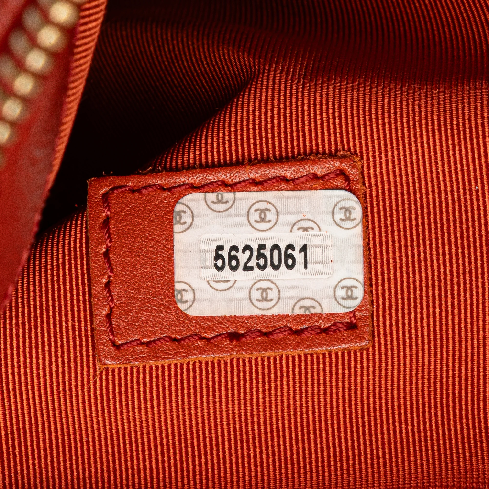 Chanel | Pre-Owned Grained Calfskin Tote | Orange/Dark Orange - Image 13