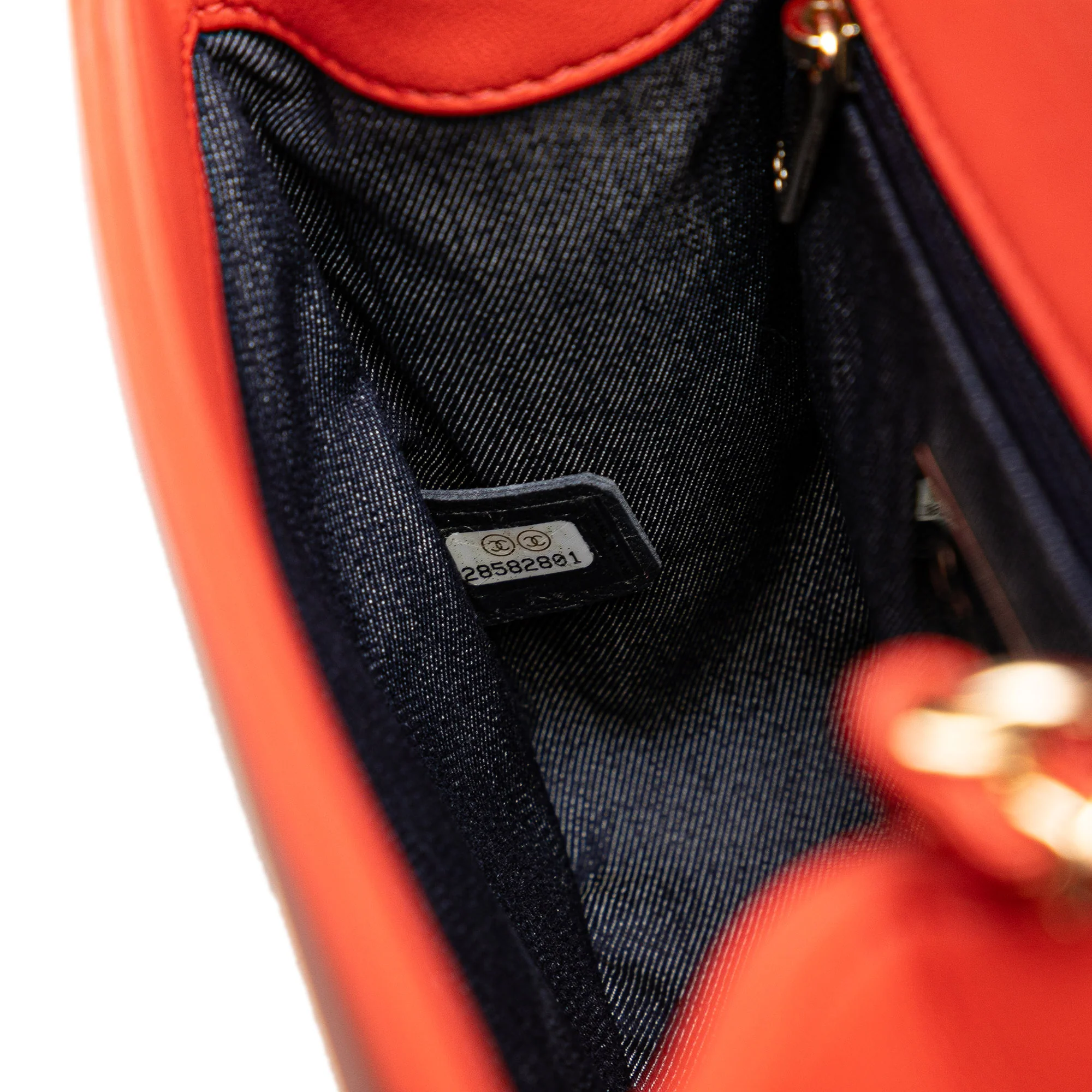 Chanel | Pre-Owned Lambskin CC Mania Flap | Red - Image 8