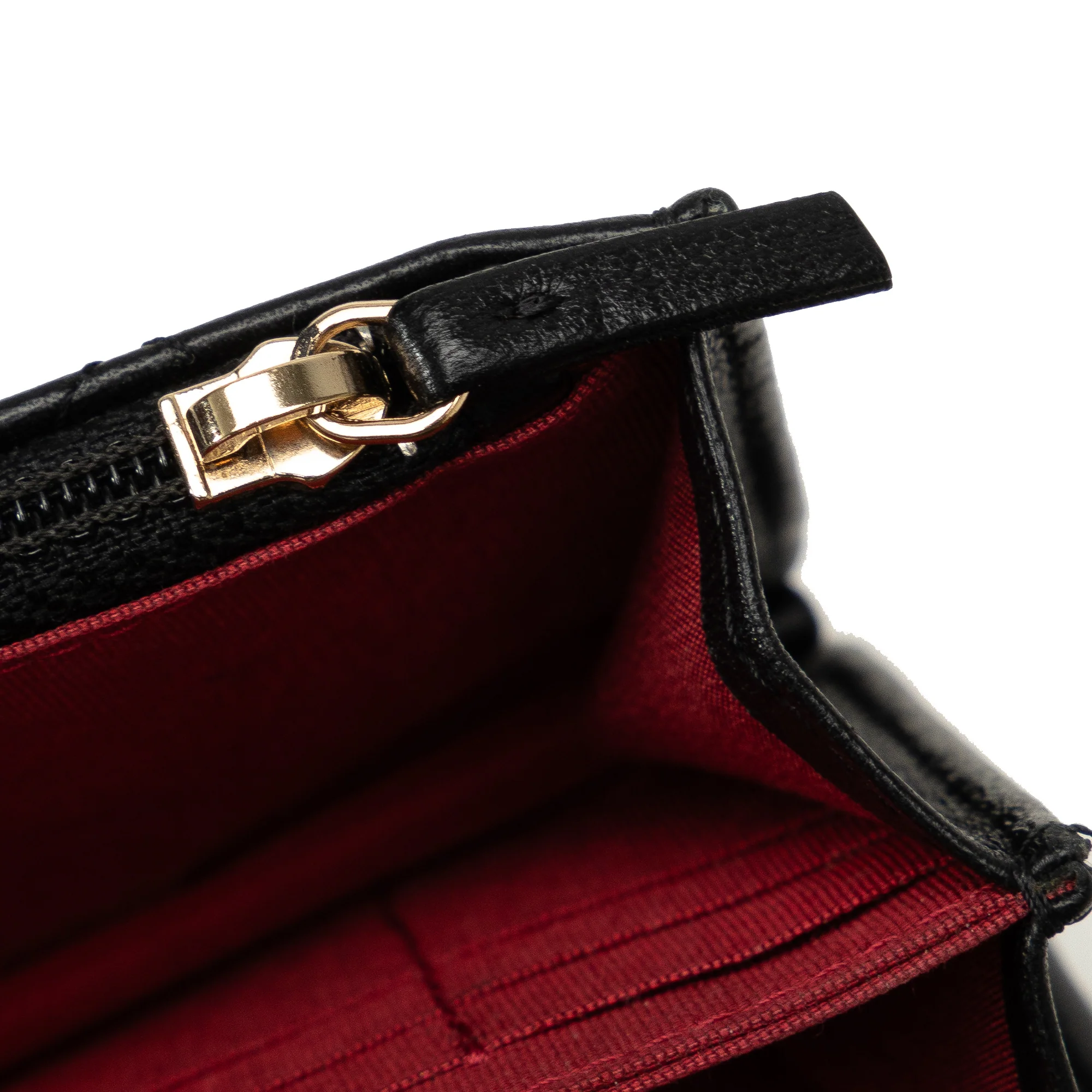 Chanel | Pre-Owned Lambskin Romance Wallet On Chain | Black - Image 11