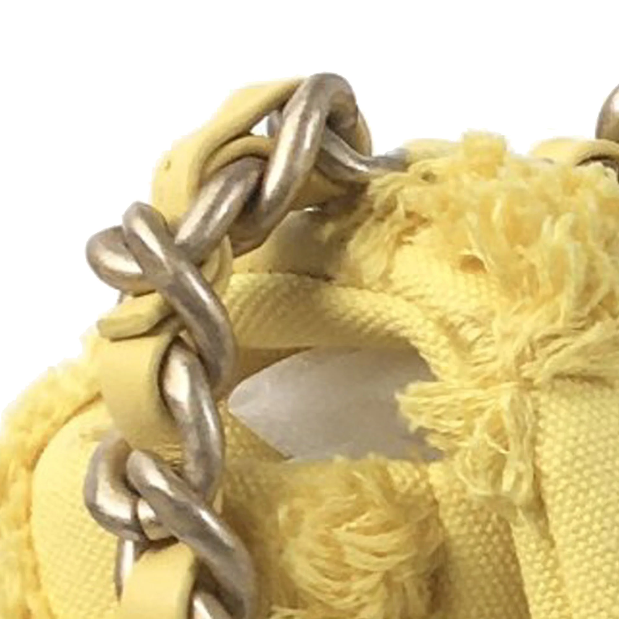Chanel | Pre-Owned Medium Canvas 19 Flap | Yellow - Image 10