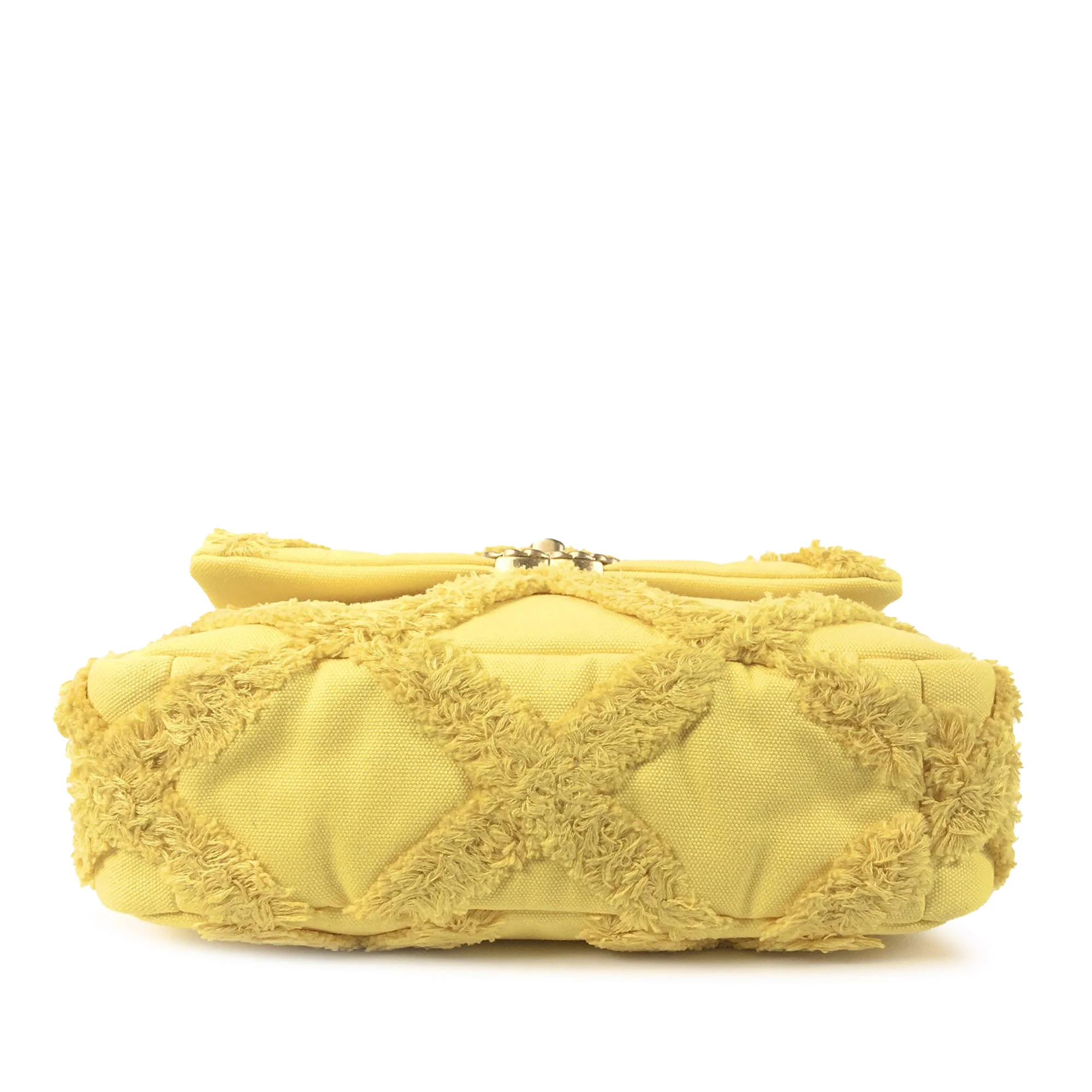 Chanel | Pre-Owned Medium Canvas 19 Flap | Yellow - Image 17