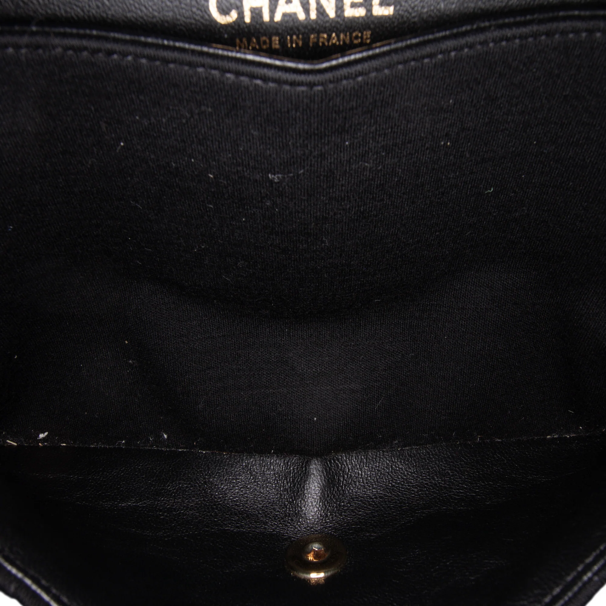 Chanel | Pre-Owned Medium Classic Jersey Double Flap | Black - Image 6