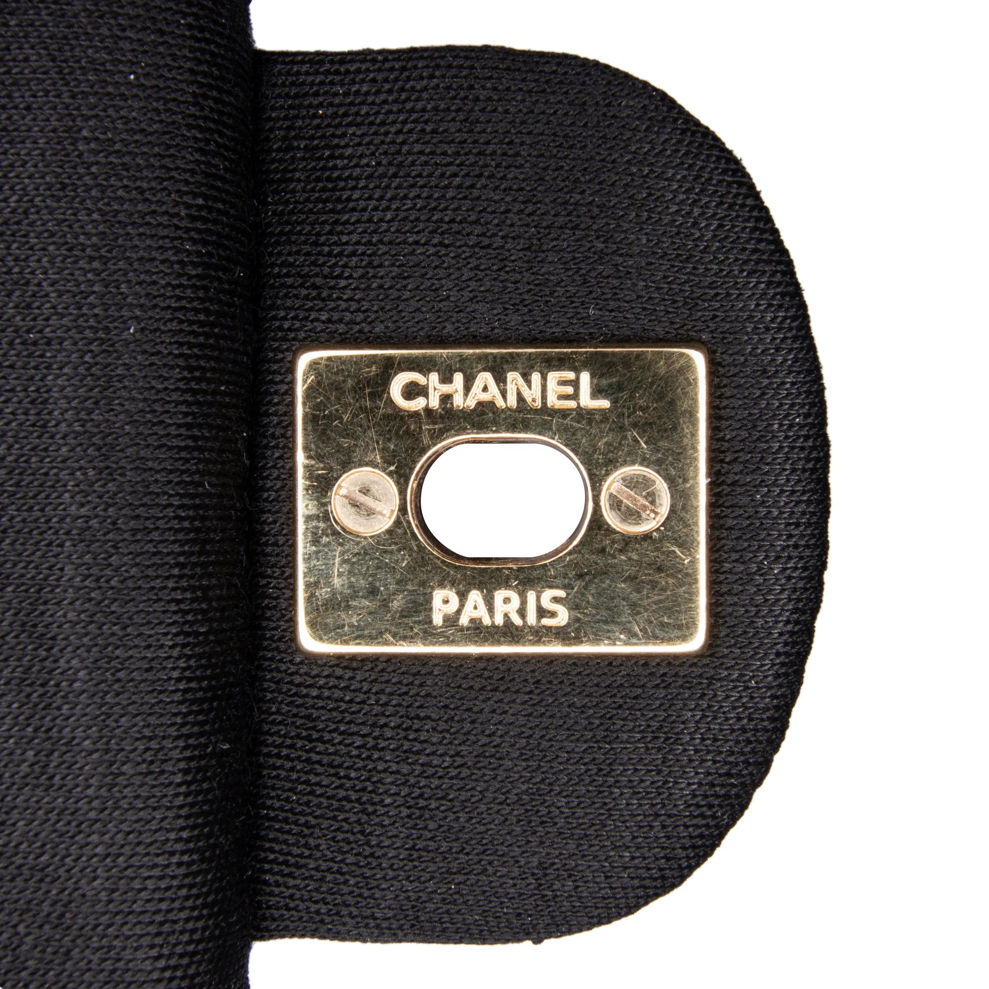 Chanel | Pre-Owned Medium Classic Jersey Double Flap | Black - Image 8