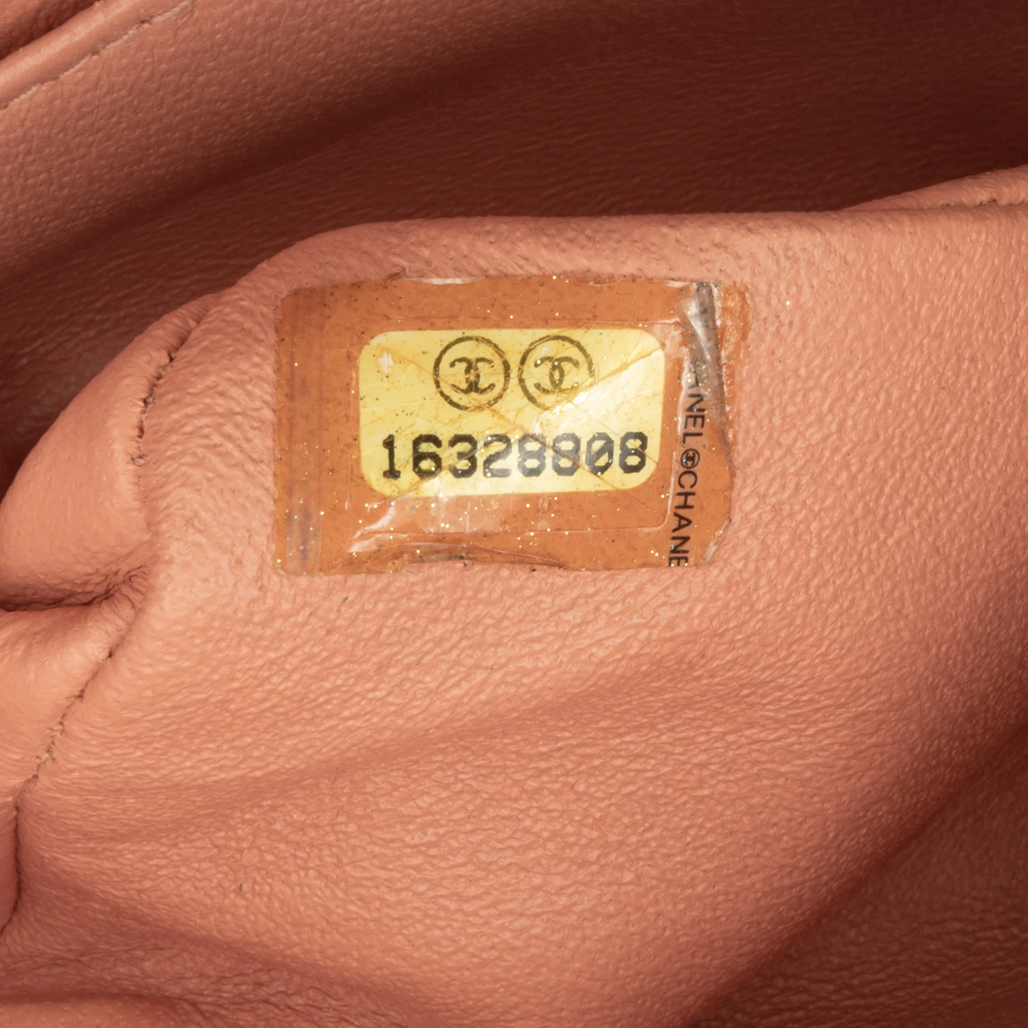 Chanel | Pre-Owned Medium Classic Lambskin Double Flap | Orange/Light Orange - Image 12
