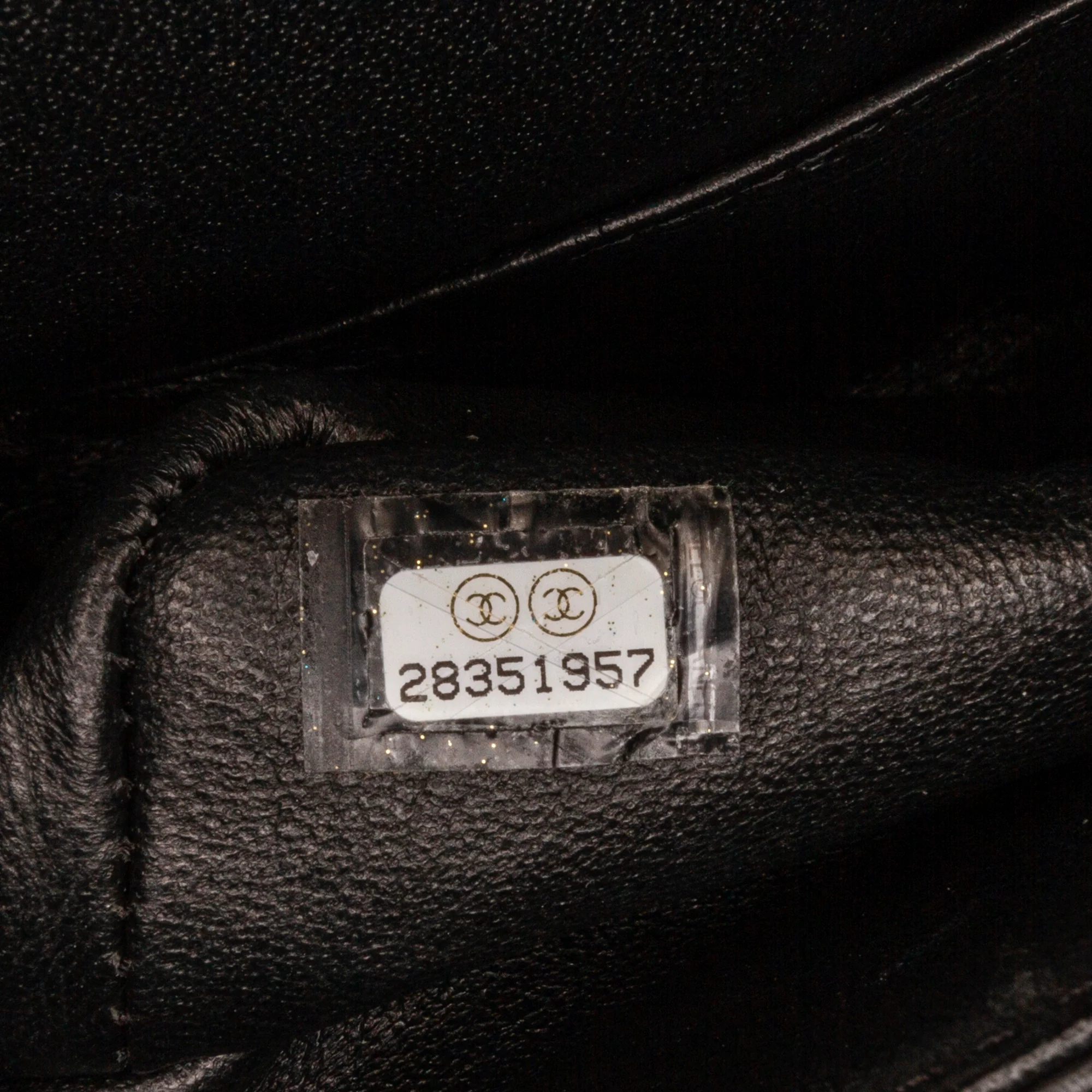 Chanel | Pre-Owned Medium Croc Embossed Lambskin 2.55 Reissue Double Flap Bag | Black/Gold - Image 9