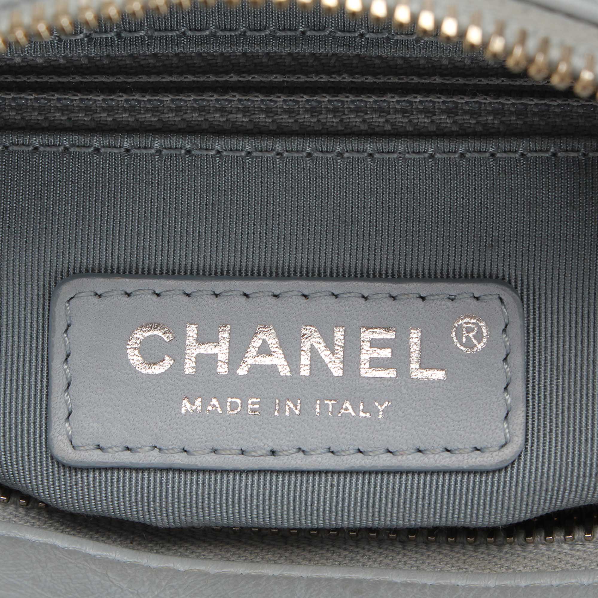 Chanel | Pre-Owned Medium Gabrielle Leather Shoulder Bag | Gray - Image 11