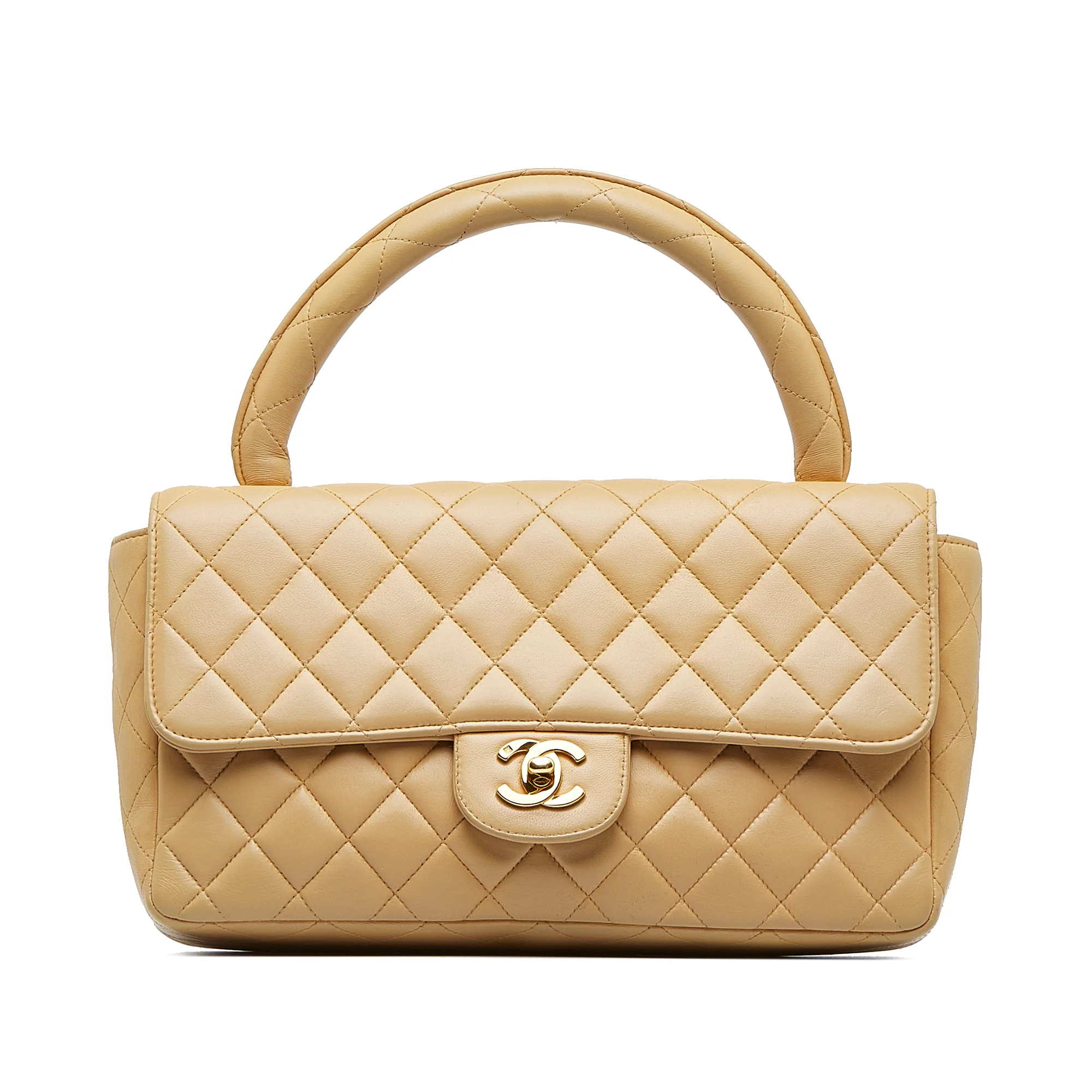 Chanel | Pre-Owned Medium Kelly Parent Top Handle Bag | Beige