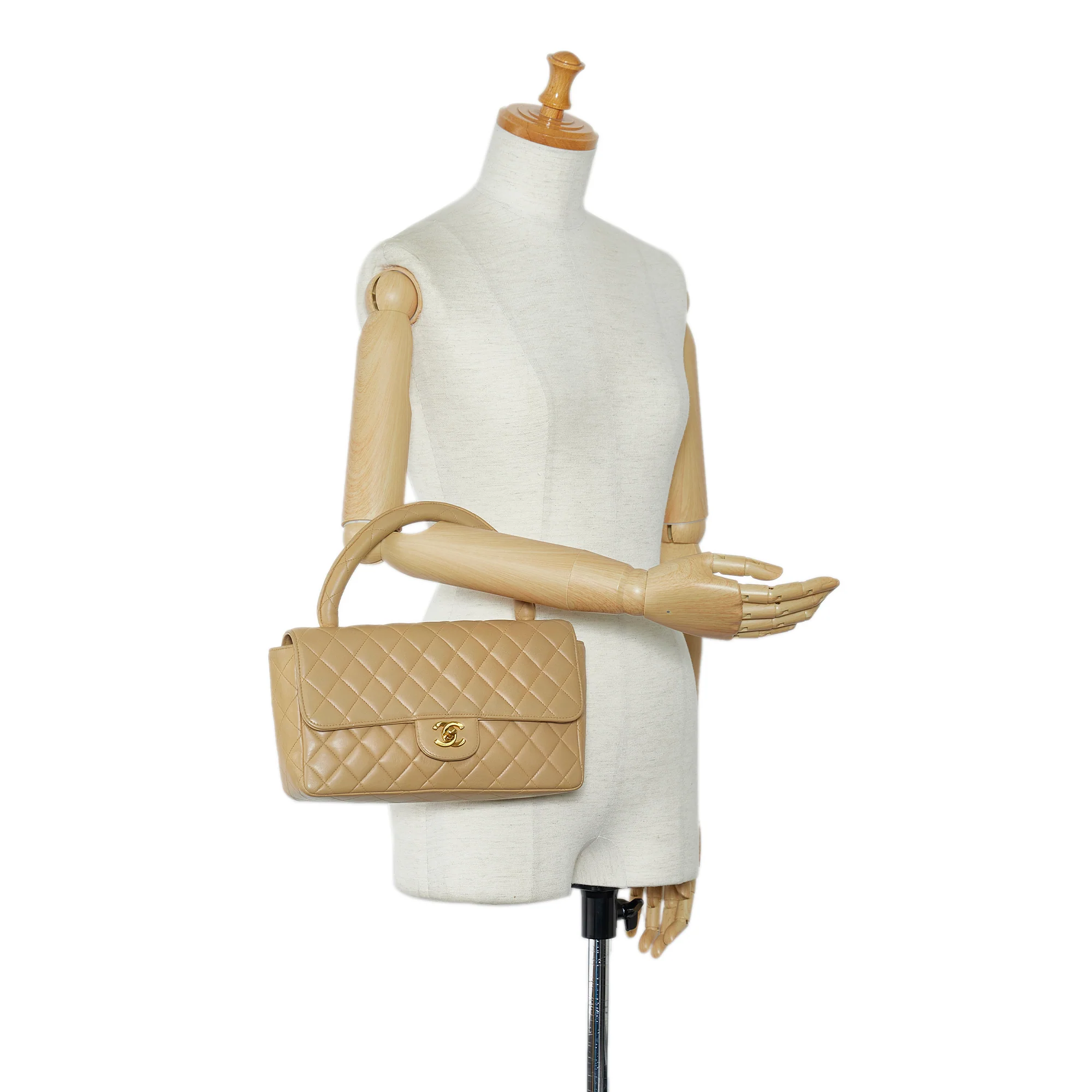 Chanel | Pre-Owned Medium Kelly Parent Top Handle Bag | Beige - Image 12