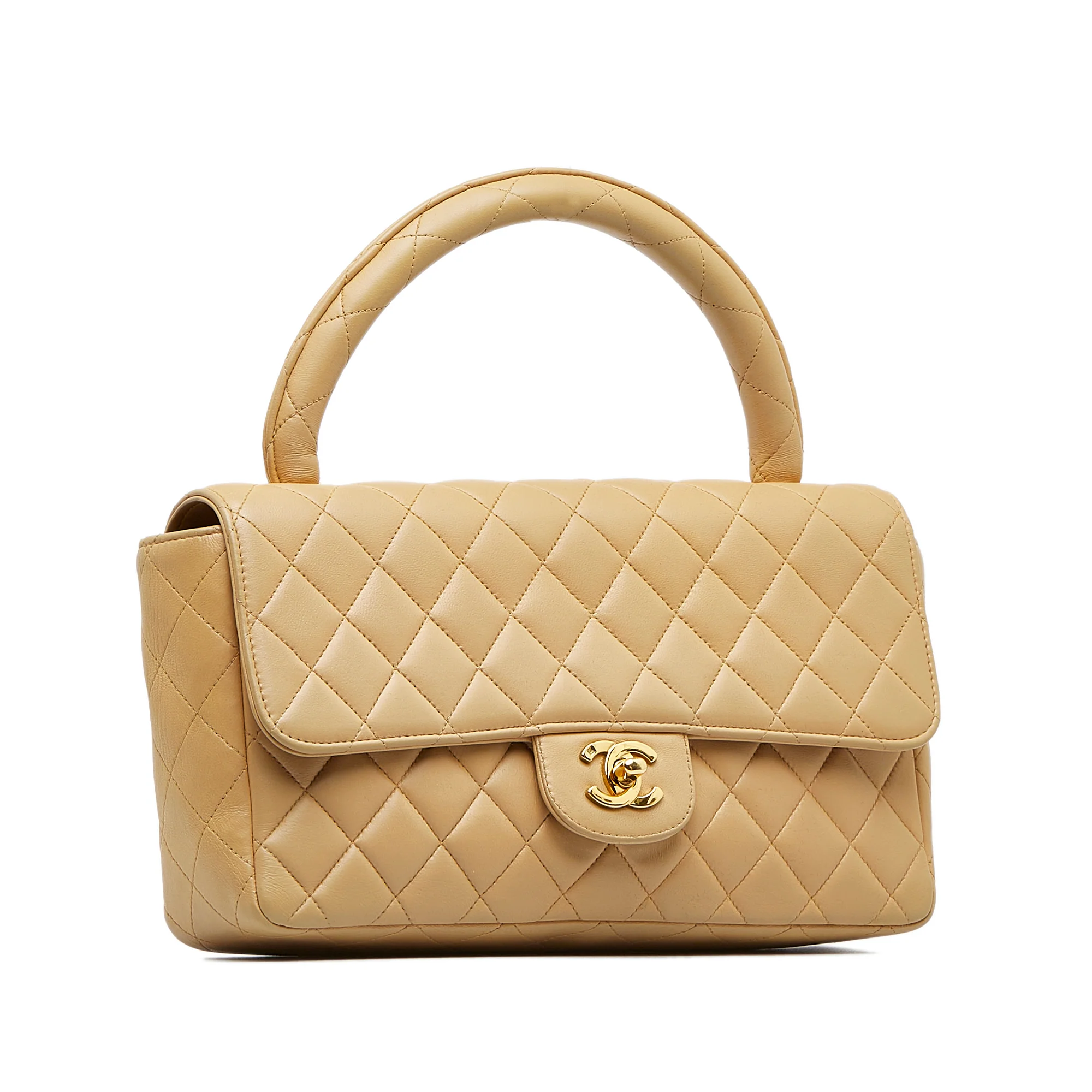 Chanel | Pre-Owned Medium Kelly Parent Top Handle Bag | Beige - Image 3