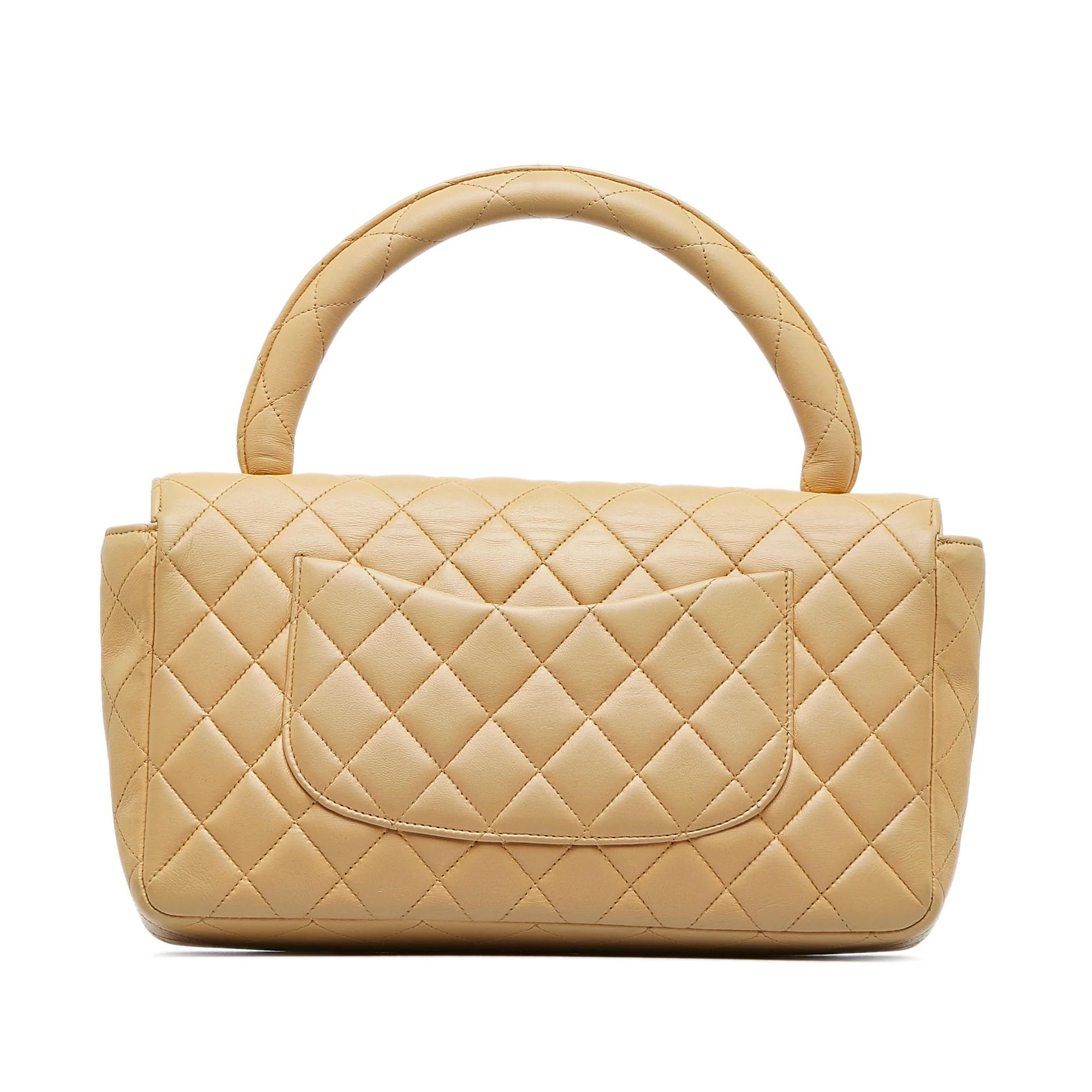 Chanel | Pre-Owned Medium Kelly Parent Top Handle Bag | Beige - Image 4