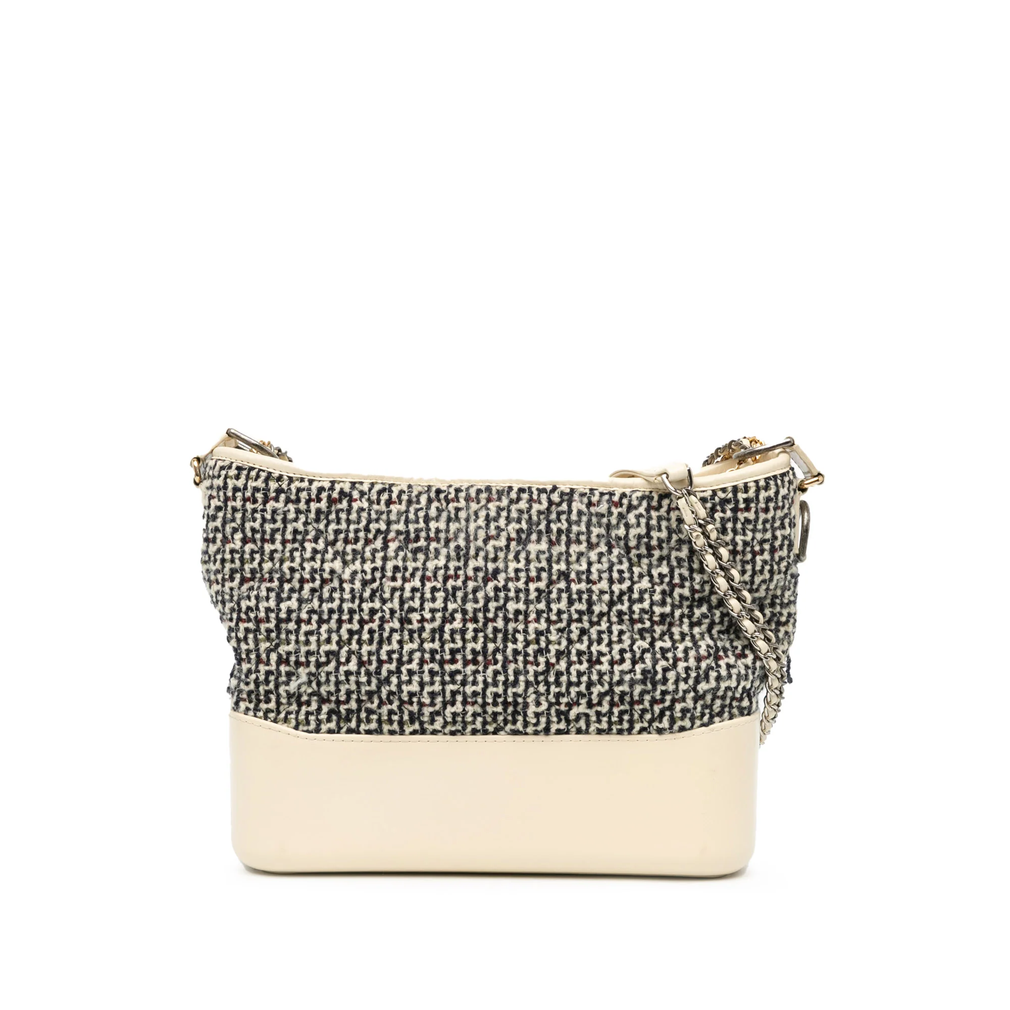 Chanel | Pre-Owned Medium Tweed and Lambskin Gabrielle Crossbody | Blue/Navy