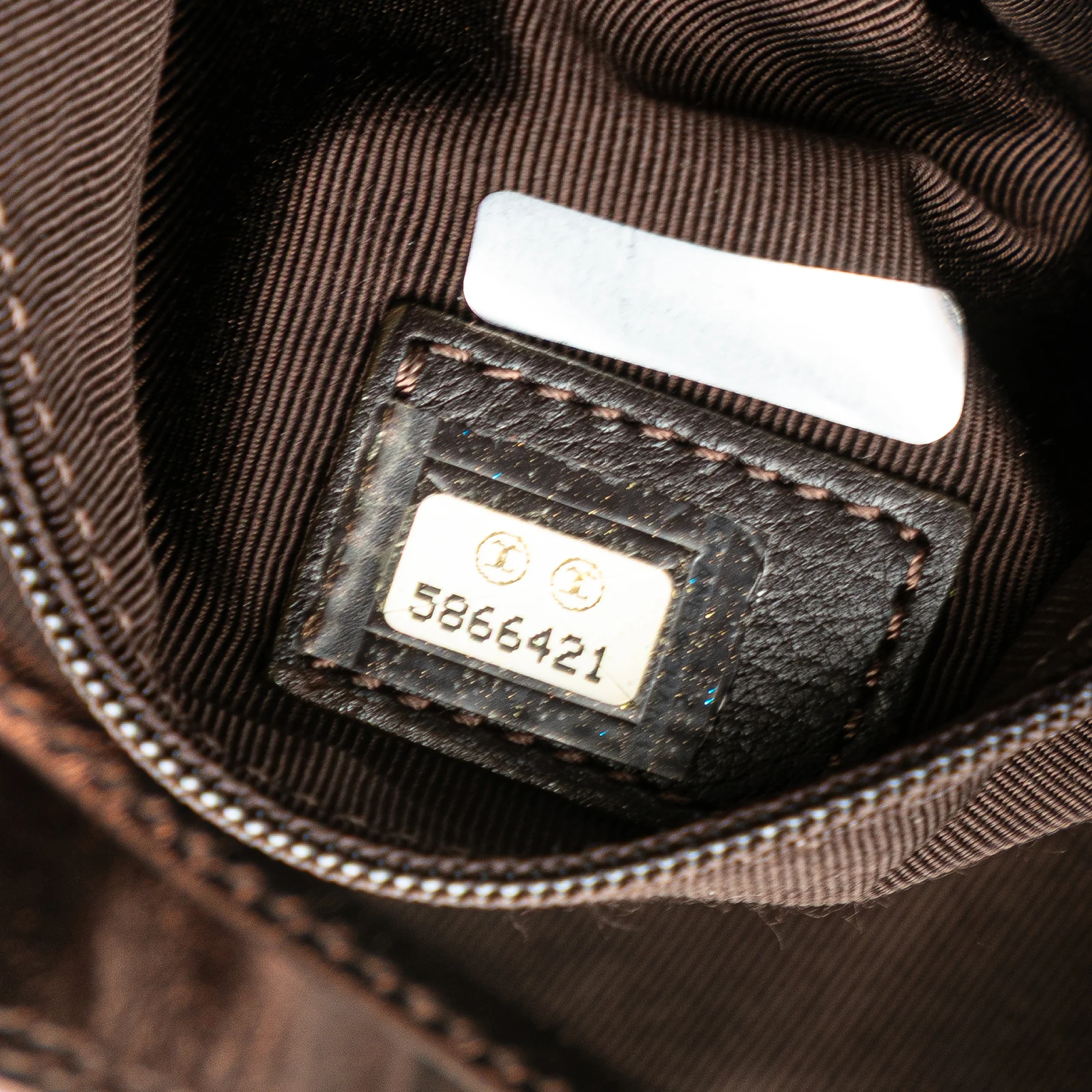Chanel | Pre-Owned Metallic Lambskin Flap Crossbody | Brown/Bronze - Image 12