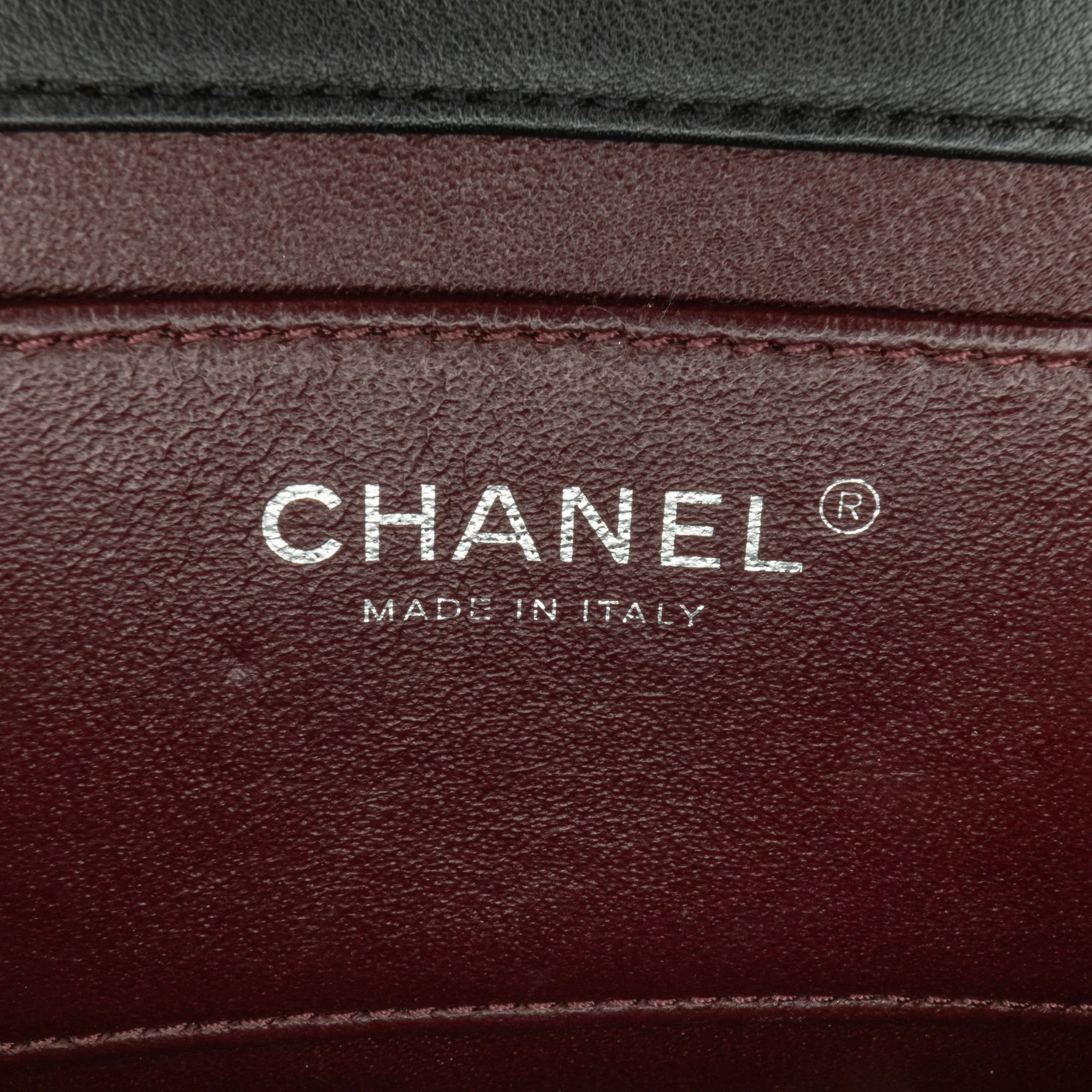Chanel | Pre-Owned Mini Calfskin Propeller Flap | Black - Image 6