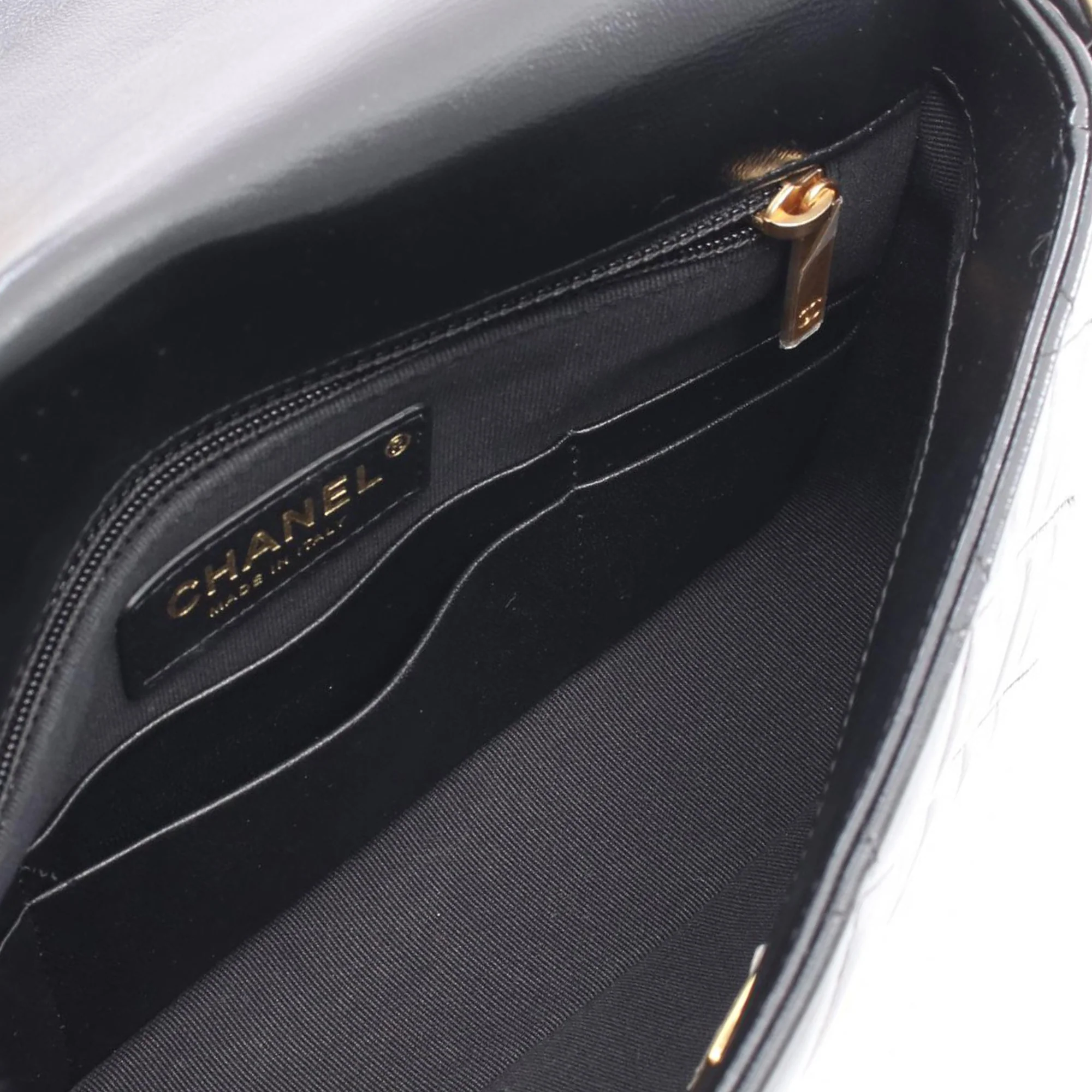 Chanel | Pre-Owned Mini CC Quilted Lambskin Flap Bag | Black - Image 3