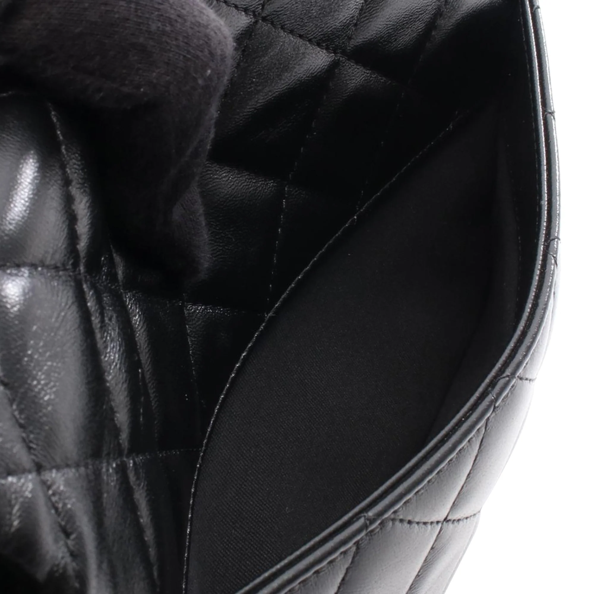 Chanel | Pre-Owned Mini CC Quilted Lambskin Flap Bag | Black - Image 4