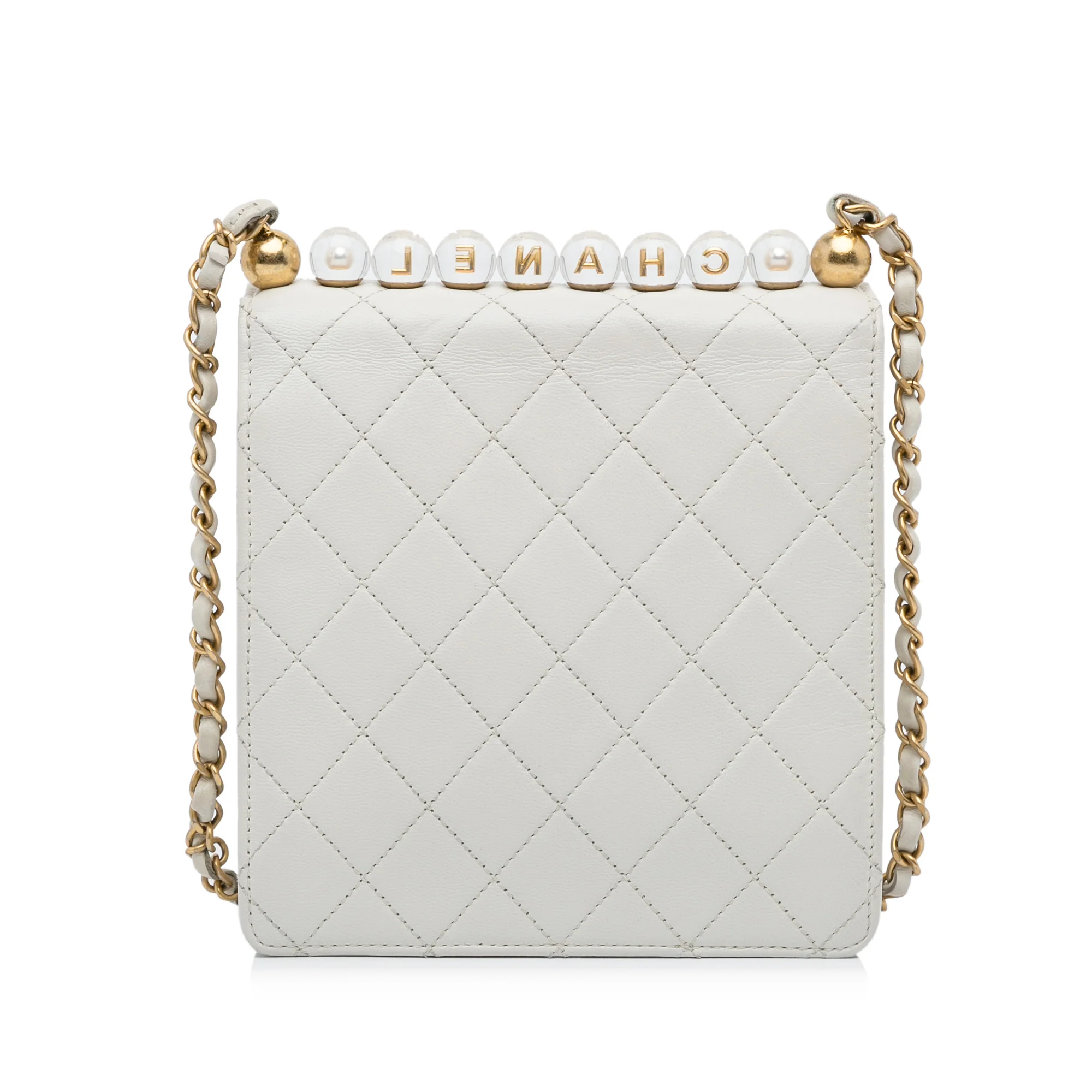 Chanel | Pre-Owned Mini Chic Pearls Crossbody | White - Image 5