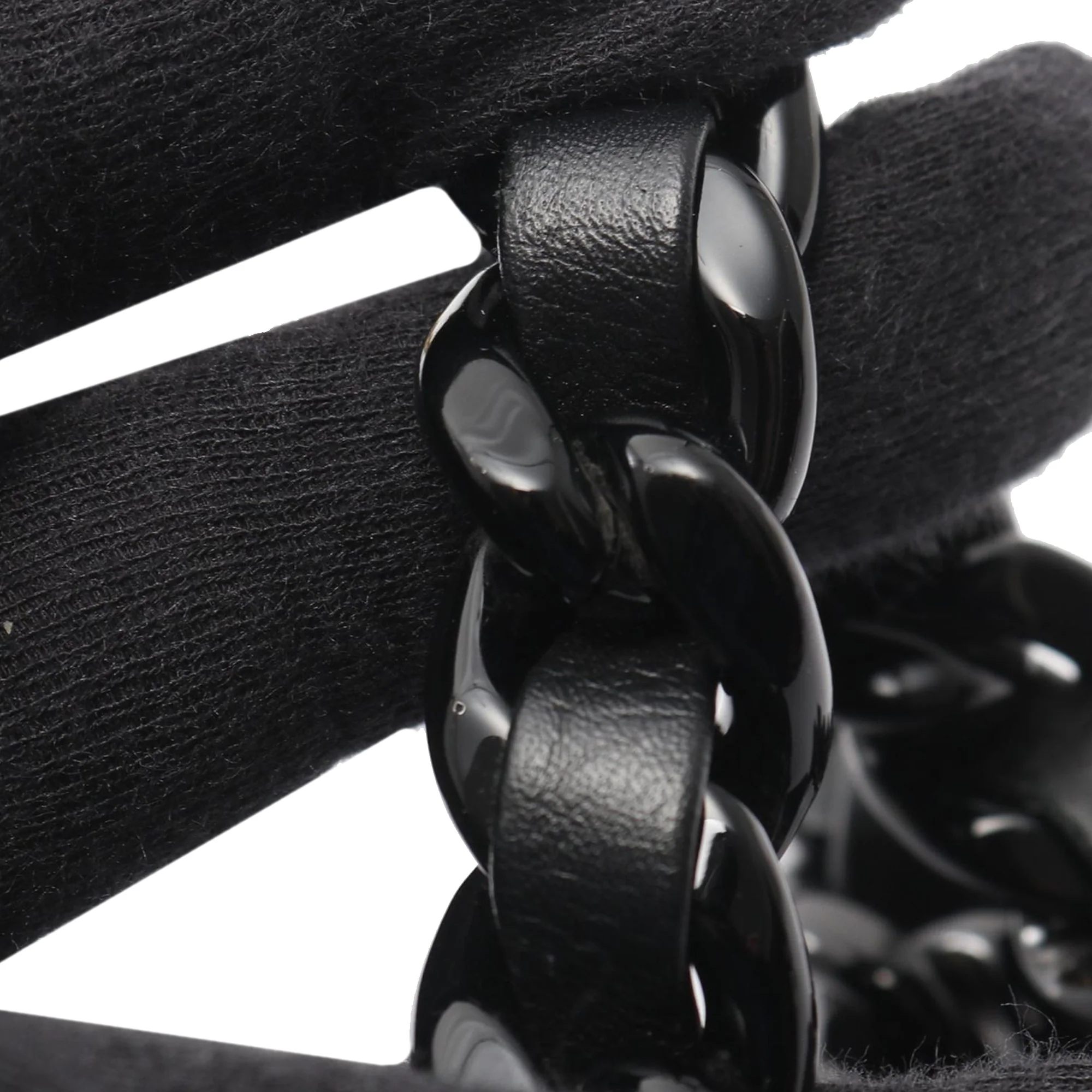 Chanel | Pre-Owned Mini Quilted Lambskin Candy Chain Flap | Black - Image 9