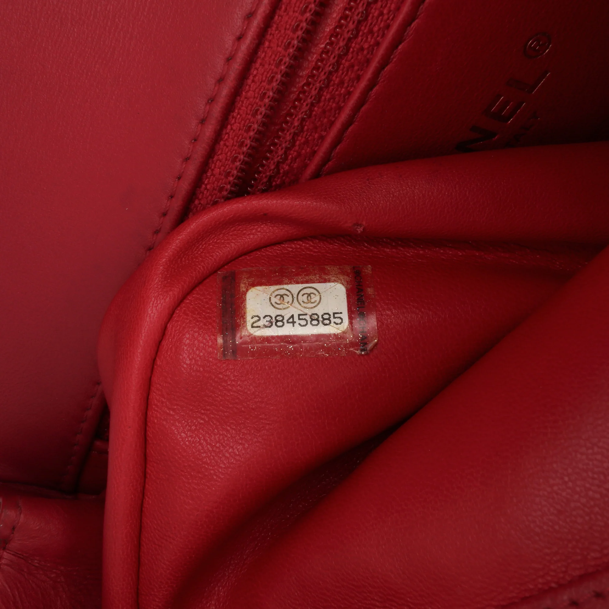 Chanel | Pre-Owned Mini Quilted Lambskin Carry Chic Flap | Pink/Dark Pink - Image 8