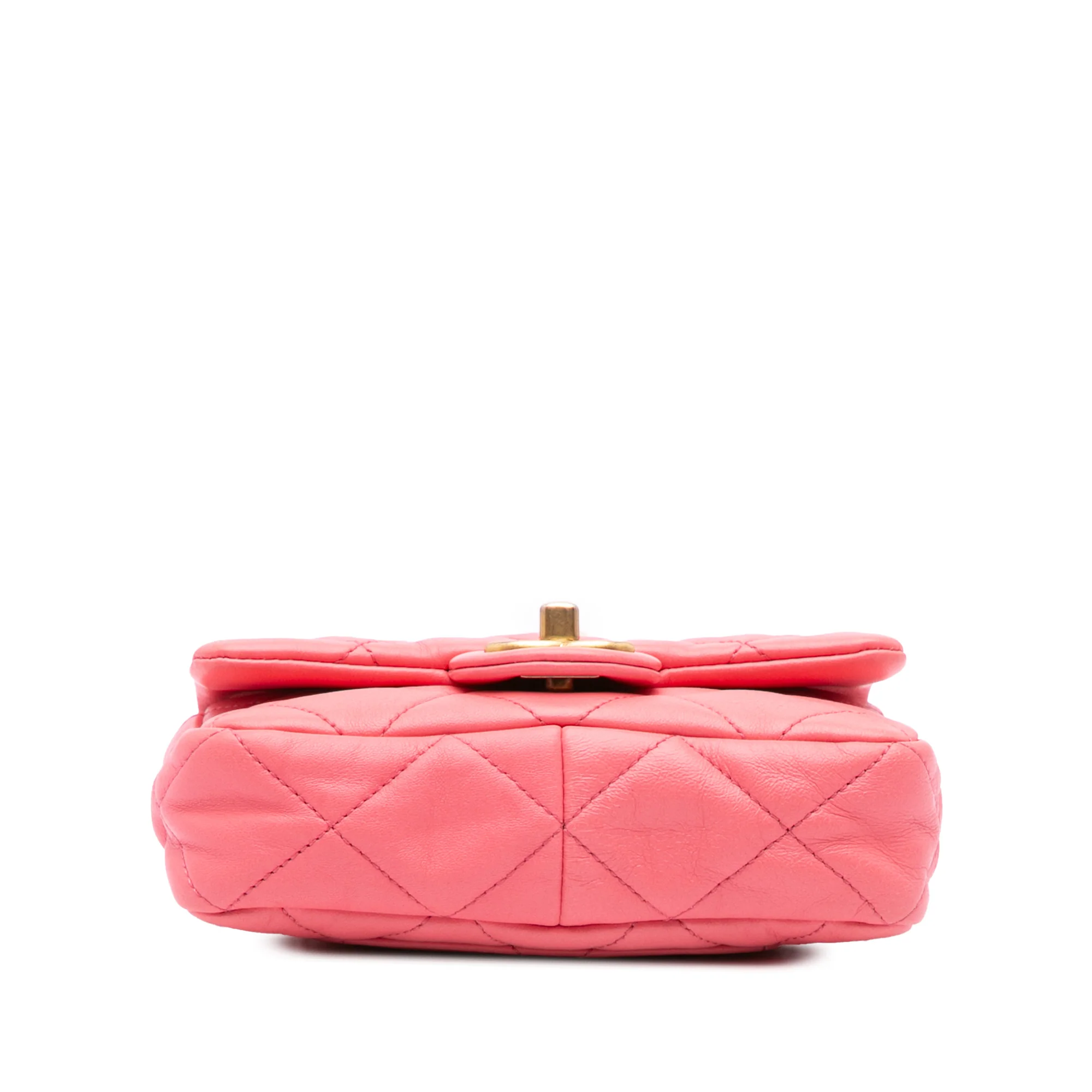Chanel | Pre-Owned Mini Quilted Lambskin Funky Town Flap - I | Pink - Image 5