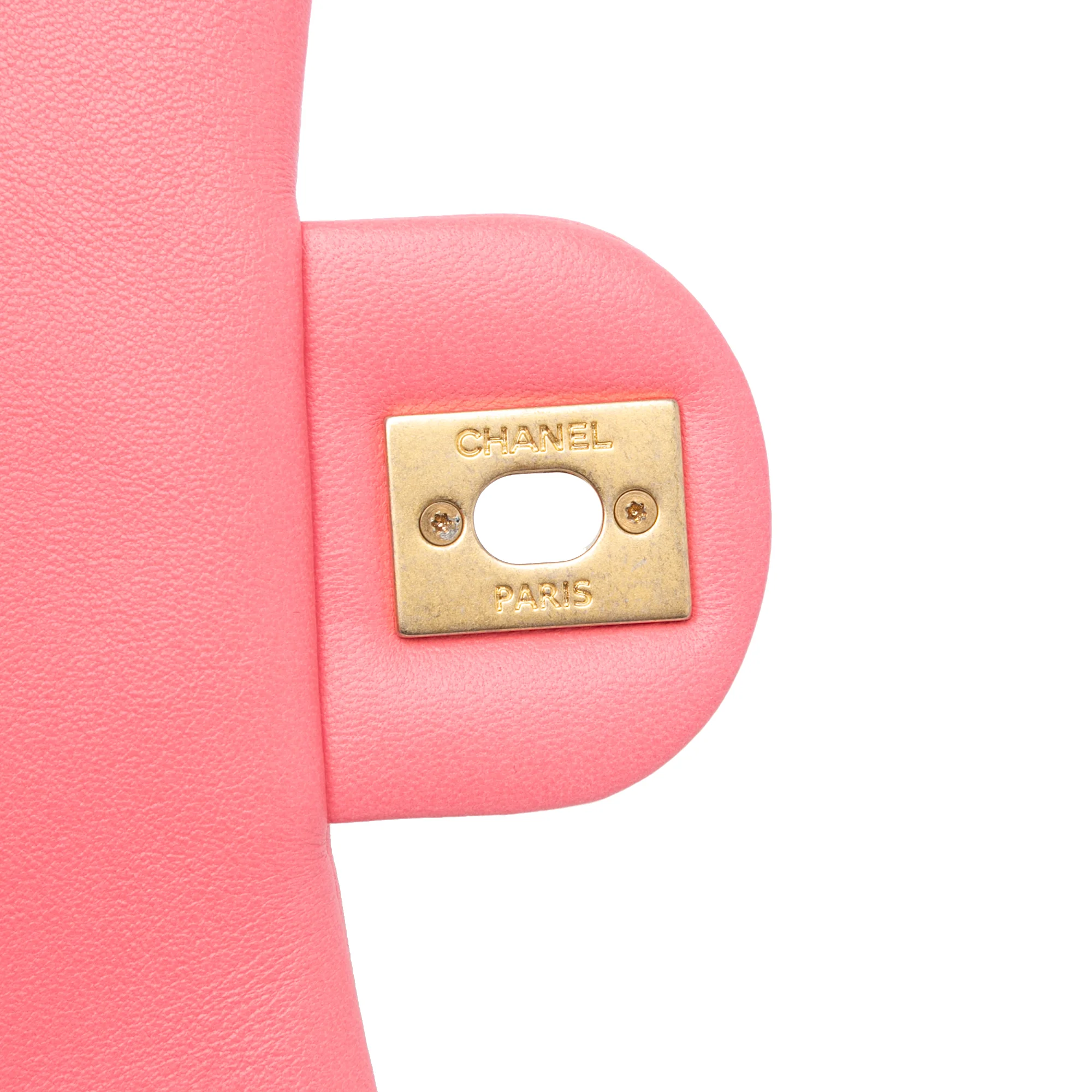 Chanel | Pre-Owned Mini Quilted Lambskin Funky Town Flap - II | Pink - Image 10