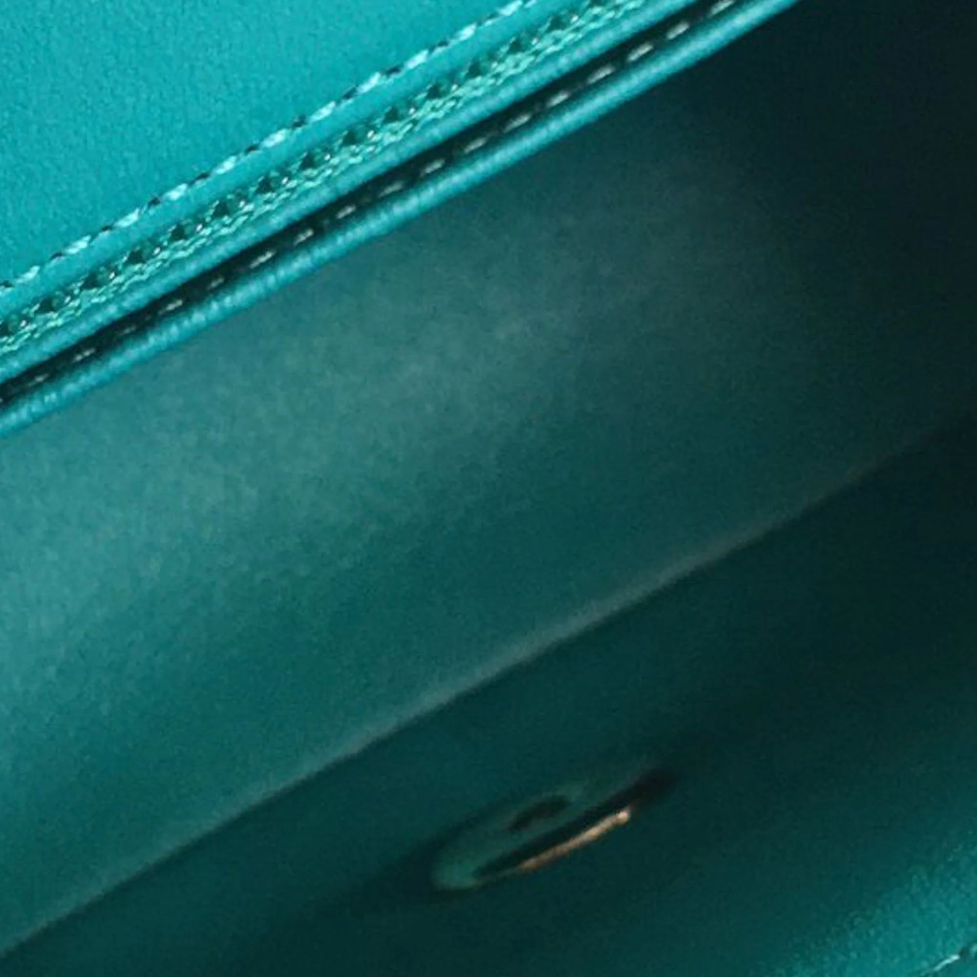 Chanel | Pre-Owned Mini Rectangular Chevron Lambskin Single Flap | Green - Image 15