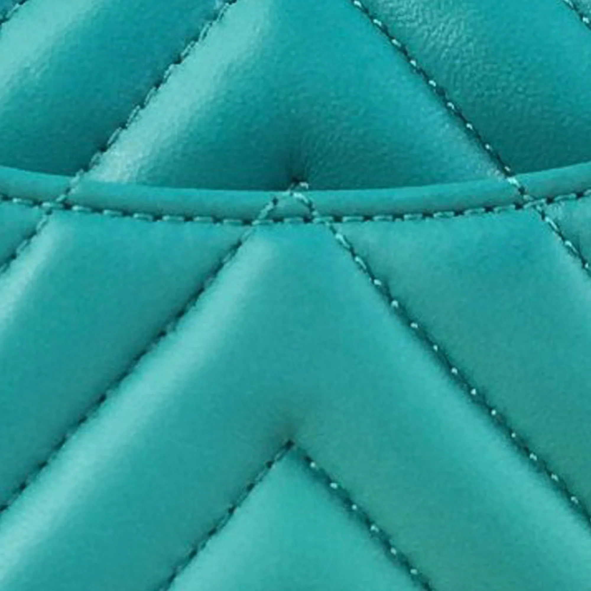 Chanel | Pre-Owned Mini Rectangular Chevron Lambskin Single Flap | Green - Image 3