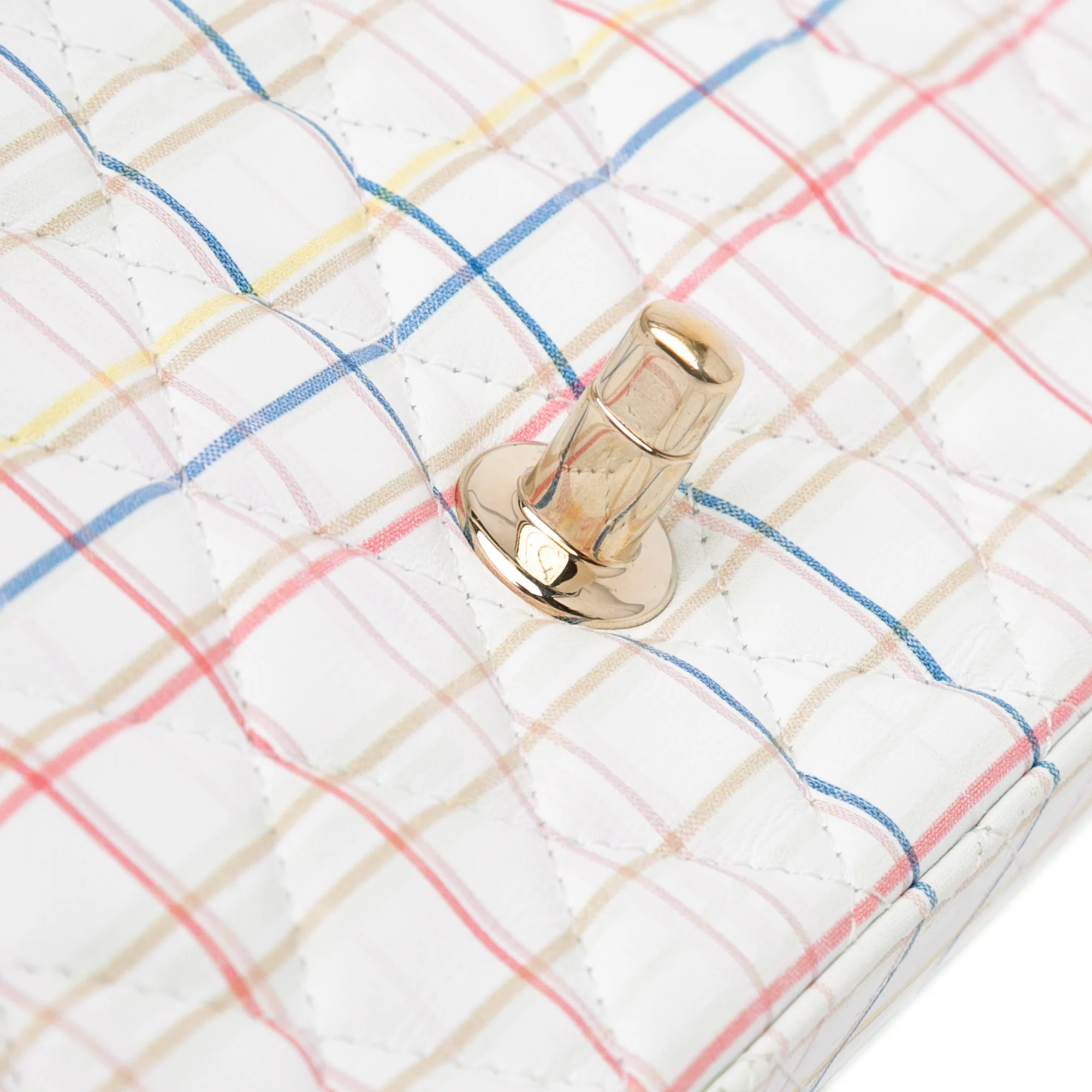Chanel | Pre-Owned Mini Rectangular Classic Printed Calfskin Single Flap | White - Image 10