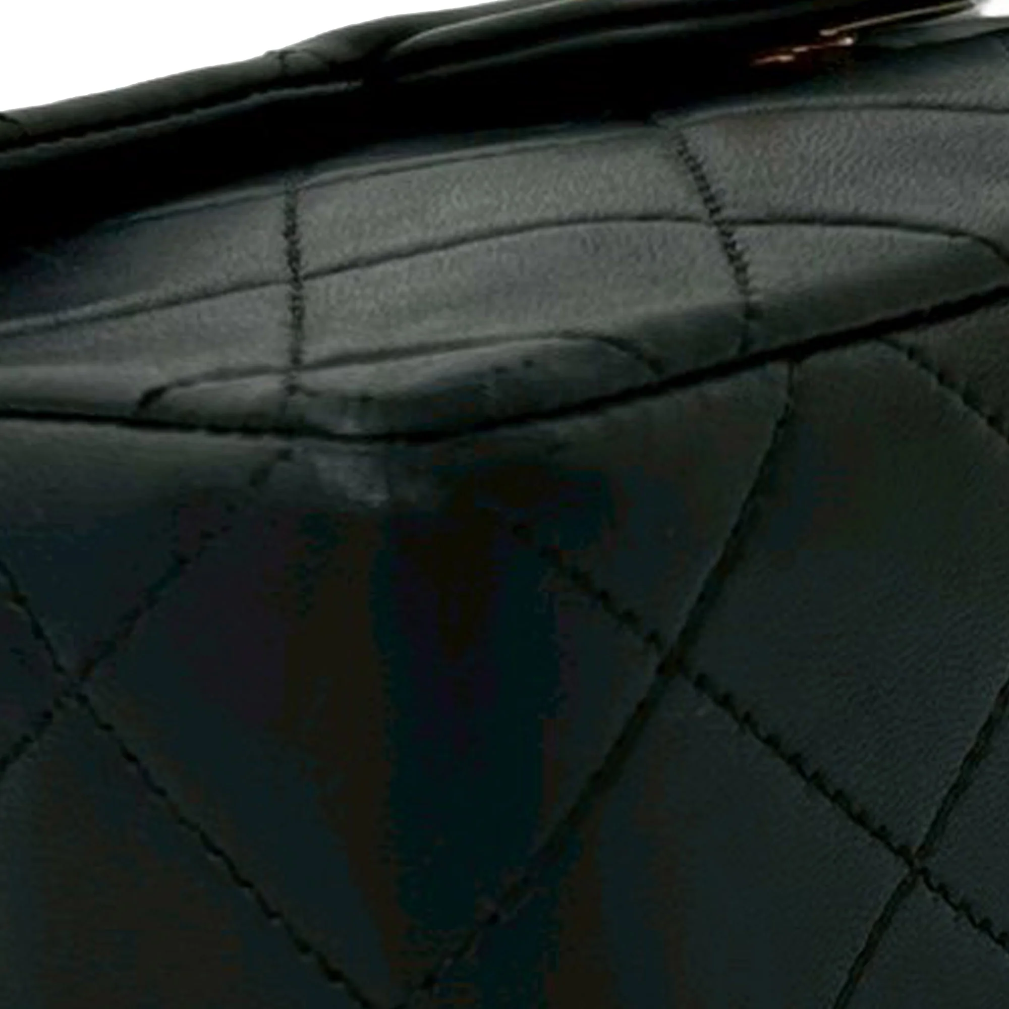 Chanel | Pre-Owned Mini Square Classic Lambskin Single Flap | Black - Image 13